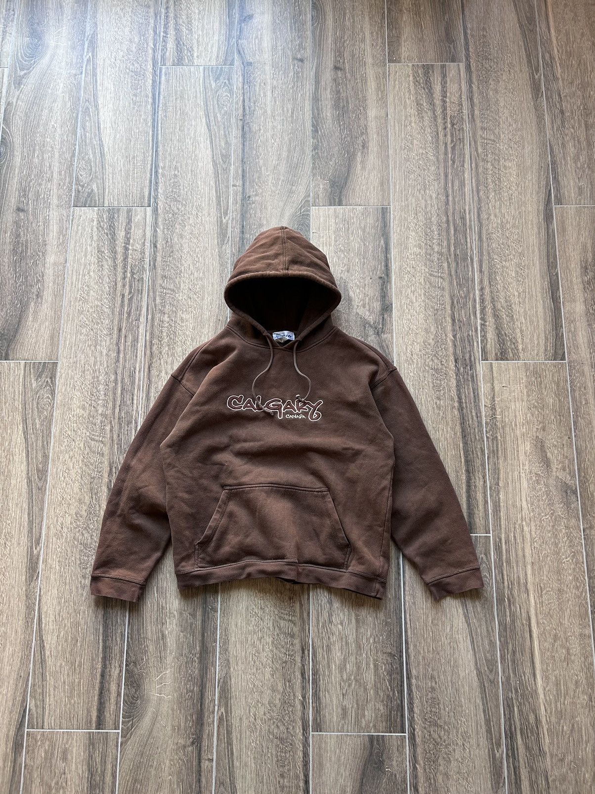 Japanese Brand × Vintage Vintage Canada Brown big logo style y2k hoodies Size US S / EU 44-46 / 1 - 1 Thumbnail