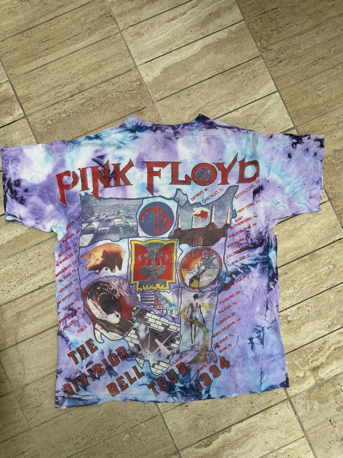 Pink Floyd × Vintage Pink Floyd Vintage Tour 1994 Original Tshirt Size US M / EU 48-50 / 2 - 4 Thumbnail