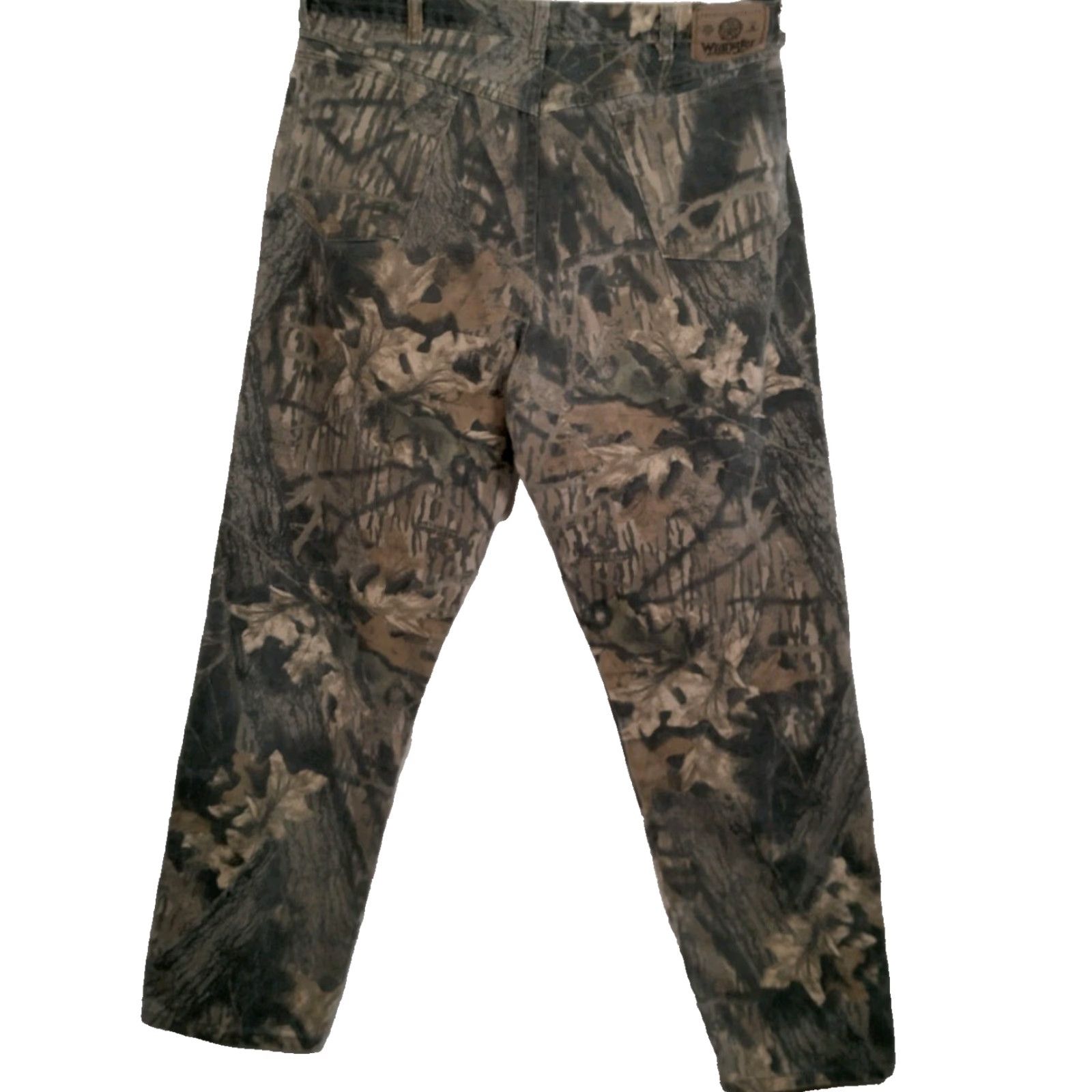 Wrangler VINTAGE Wrangler Jeans Men 36x33 Camouflage Double Knee Hunting Mossy Oak Denim 5-Pocket Straight Size US 36 / EU 52 - 2 Thumbnail