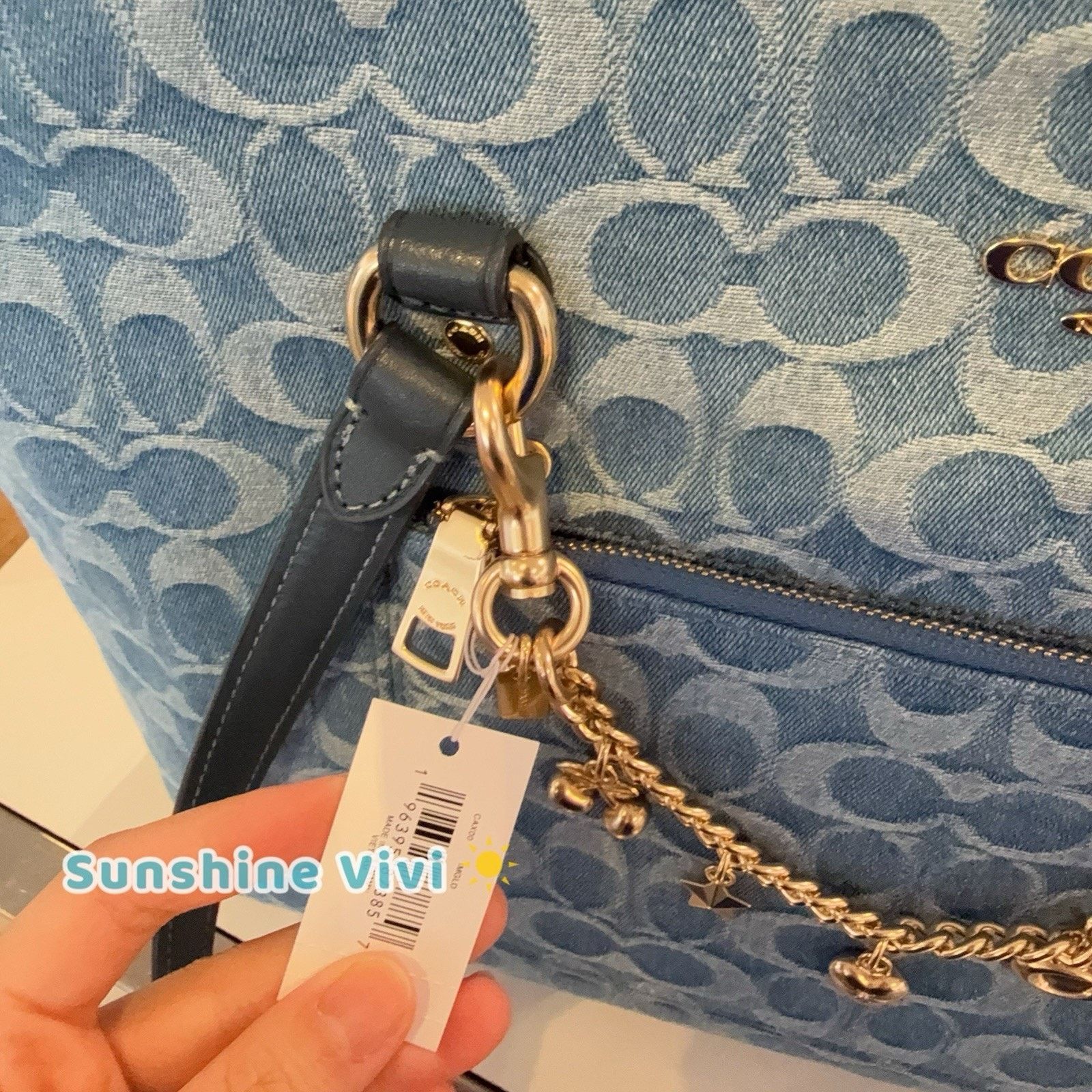 Coach NWT Bundle Coach Station Tote CDB88 Swagger Chain CAX00 Gold Size ONE SIZE - 12 Thumbnail
