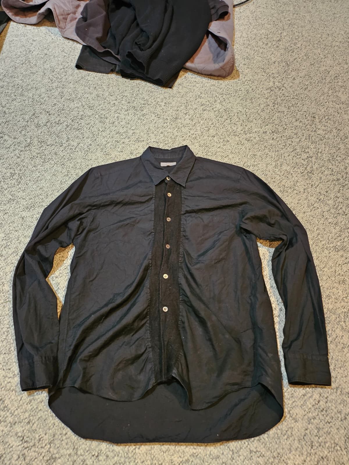 Comme des Garcons Homme Archive Wool Insert Shirt (2003) Size US S / EU 44-46 / 1 - 1 Thumbnail