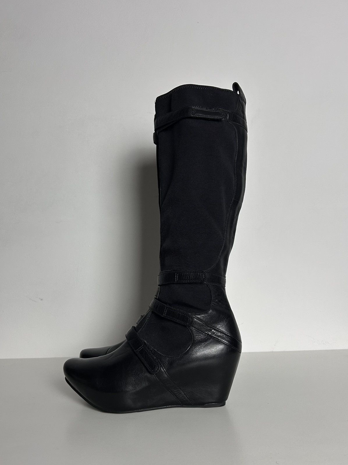 Other Unique wedge leather boots Size US 8 / IT 38 - 8 Thumbnail