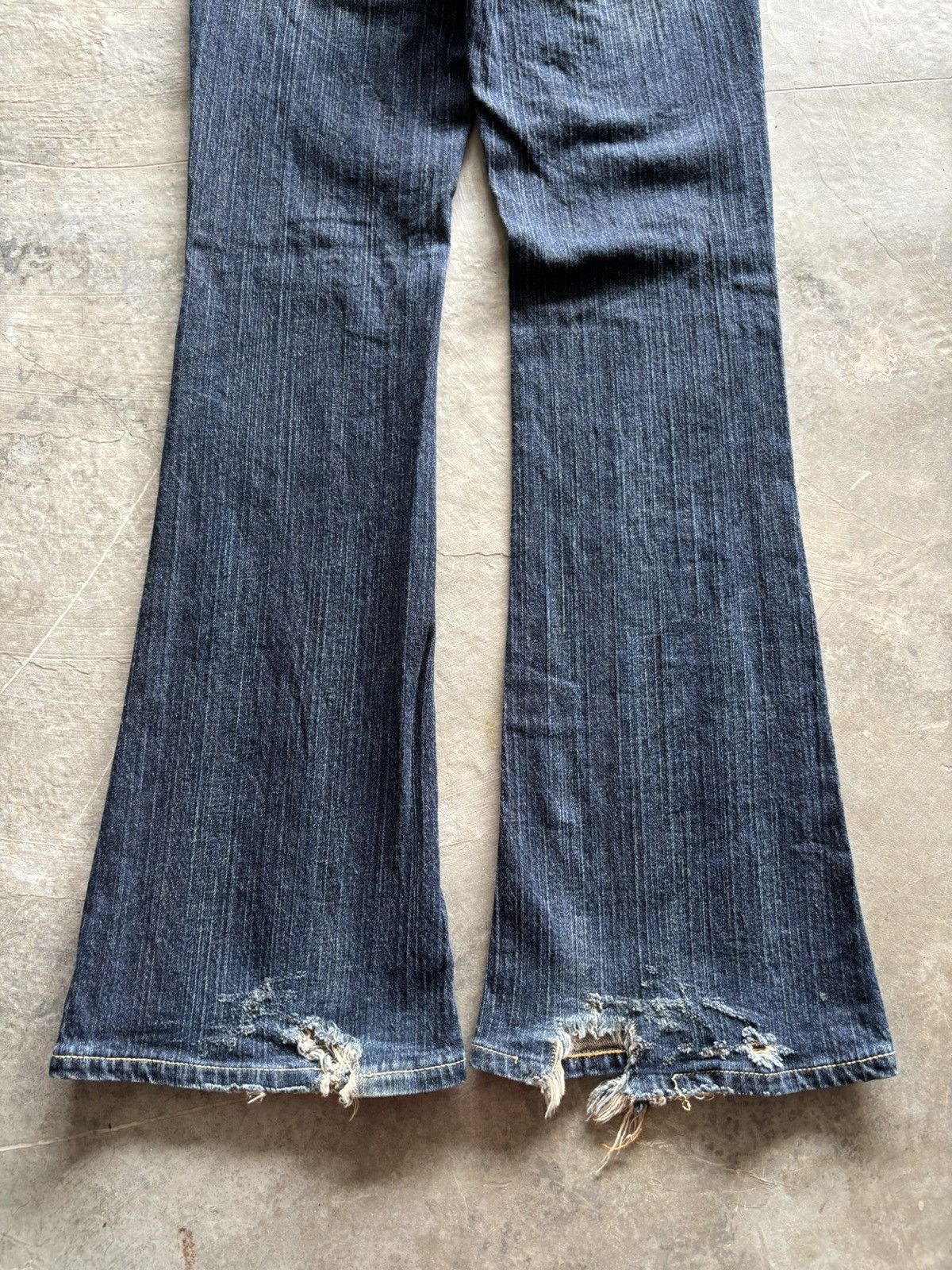 Hysteric Glamour × If Six Was Nine × Tornado Mart Flared rush hour punk washed japanese denim Size 31" - 17 Thumbnail