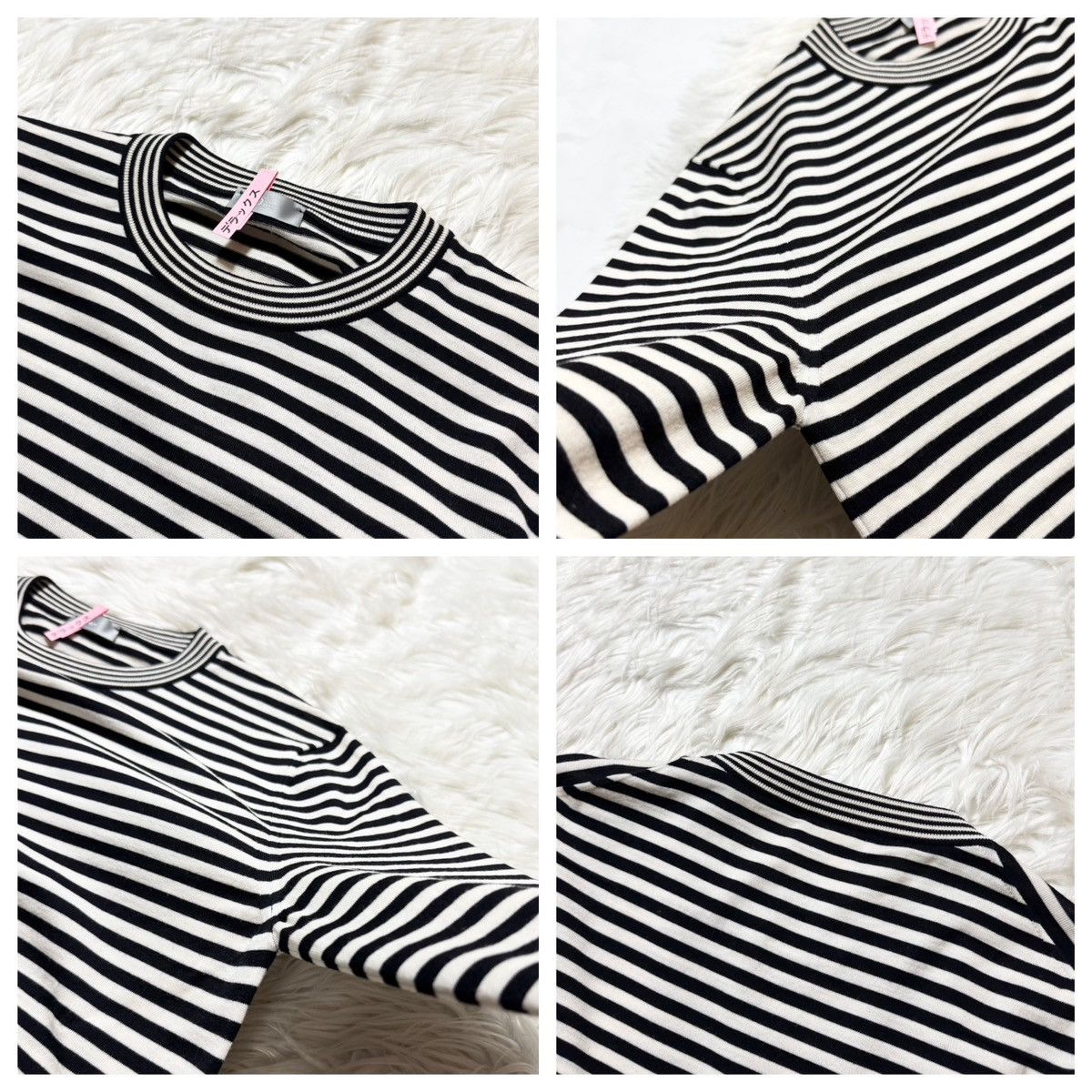 Dior Homme Bee embroidery striped knit sweater