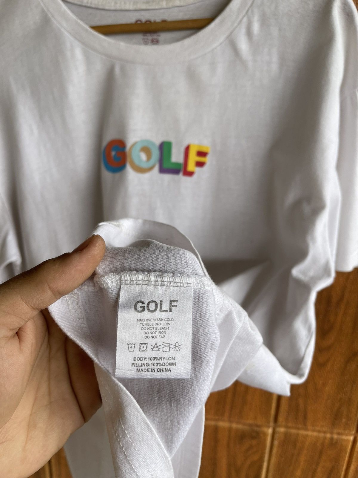 Trashed🔥Golf Wang🔥Multi Color 3D Logo Tee Cream