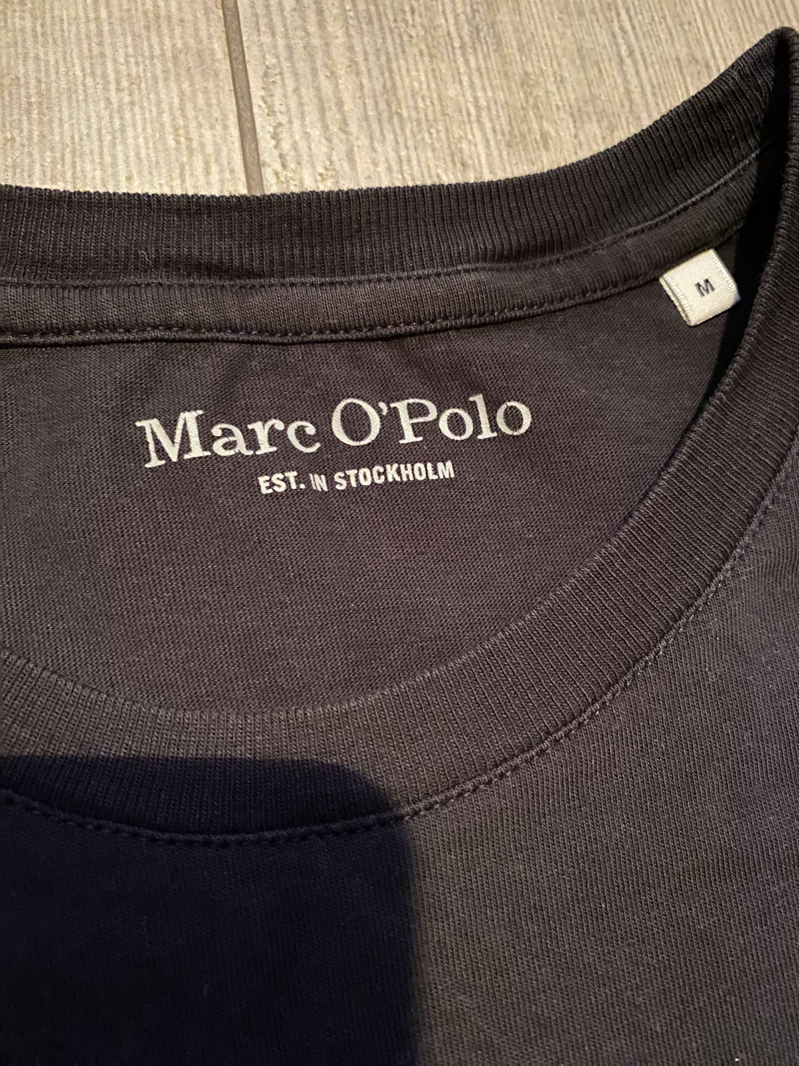 Marc O'Polo Mark O’Polo Black Basic T-Shirt – 100% Cotton 👕✨ Size US M / EU 48-50 / 2 - 2 Thumbnail