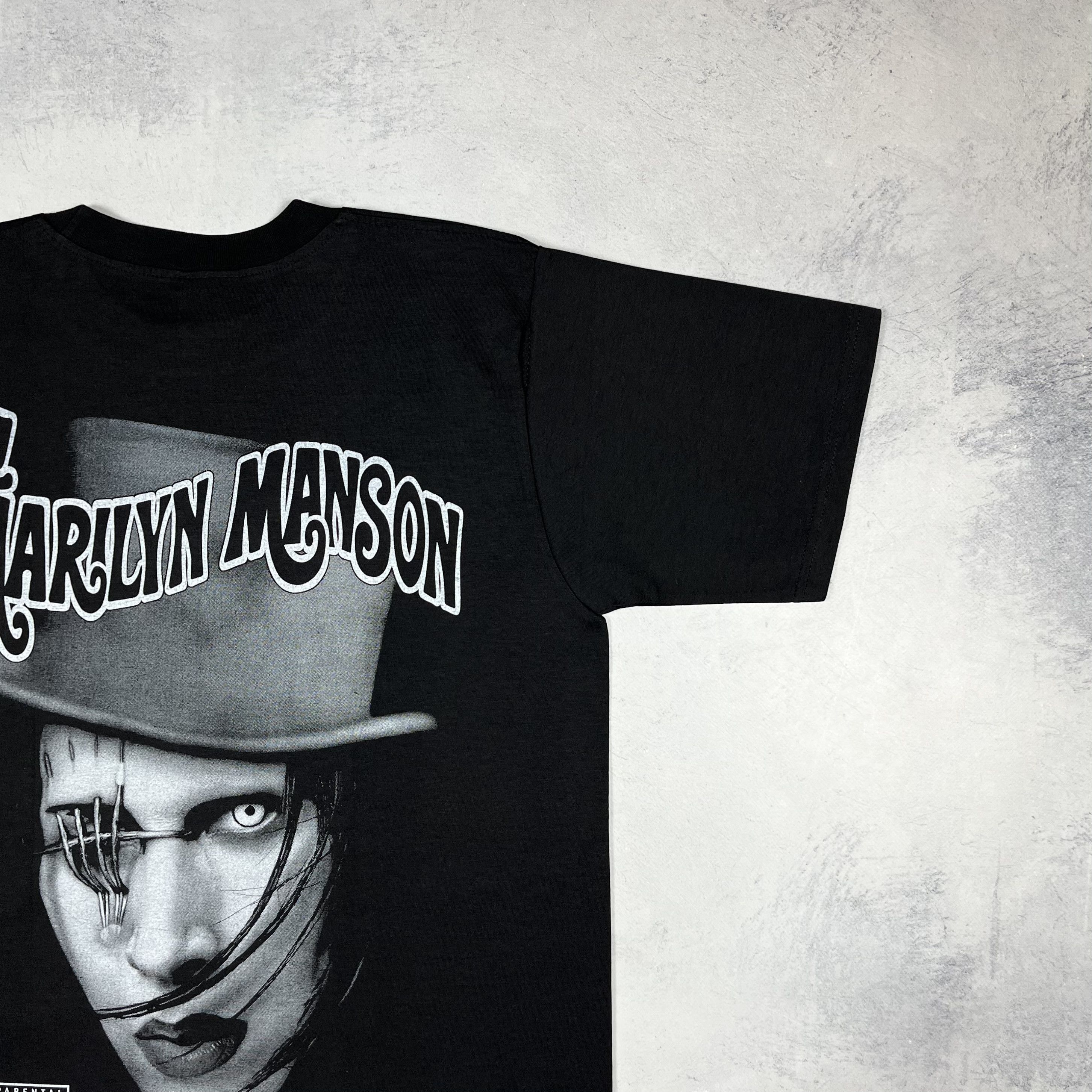 Band Tees Vintage Marilyn Manson Big Face Rare Rock Band T Shirt 90’s Size US L / EU 52-54 / 3 - 13 Thumbnail