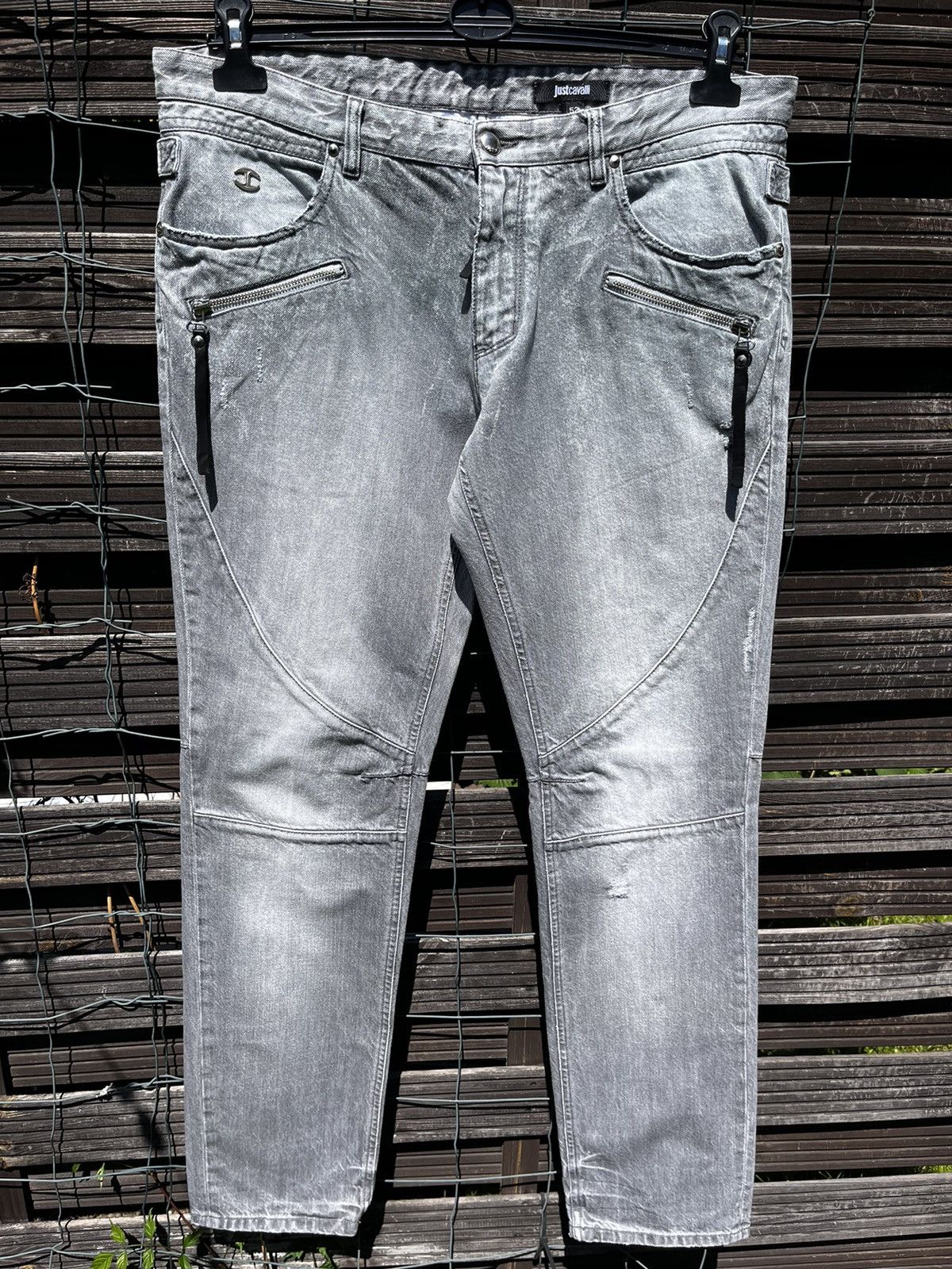 Just Cavalli × Roberto Cavalli 👖JUST CAVALLI LUXURY JEANS Y2K LOGO STREETWEAR ITALIAN DENIM Size US 36 / EU 52 - 7 Thumbnail