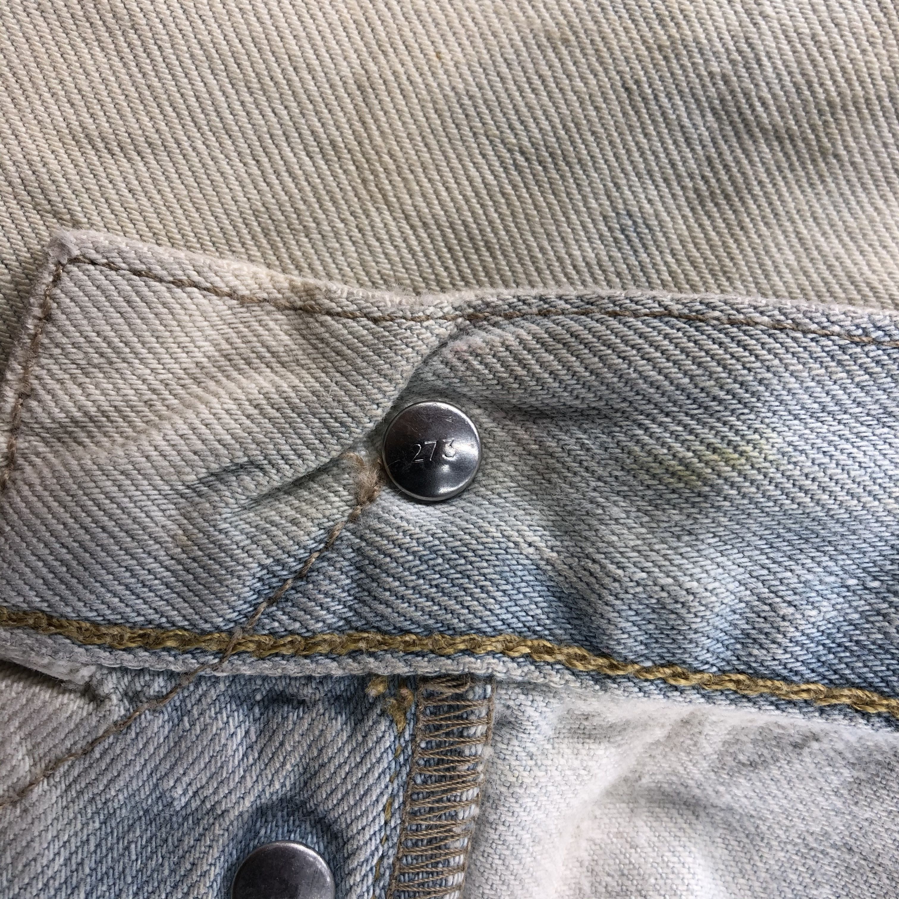 Levi's Light Wash Vintage Distress Levis 501 Jeans-JM1525 Size US 36 / EU 52 - 10 Thumbnail