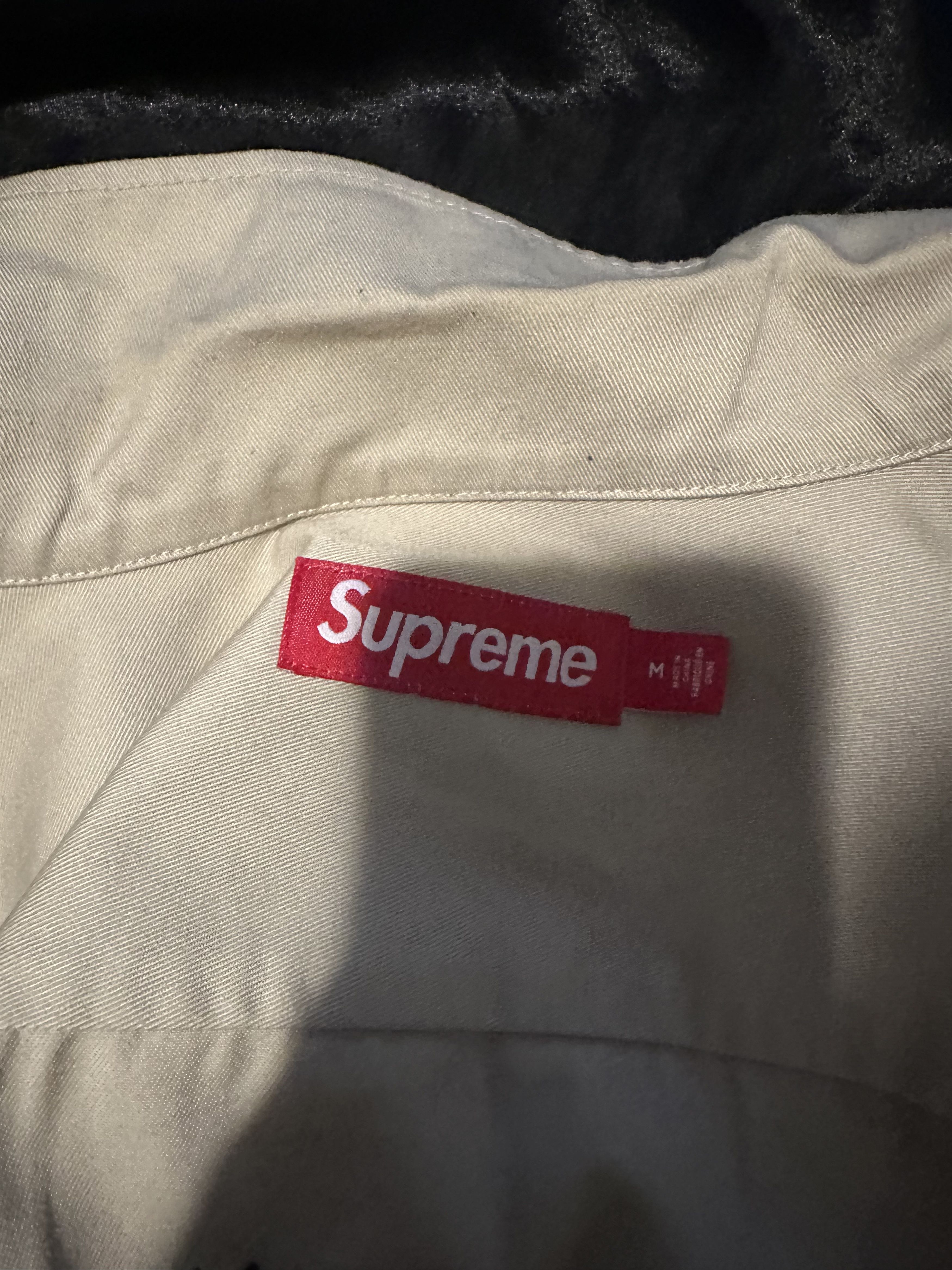 Supreme Supreme SS24 Our Lady God Bless Work Shirt Size US M / EU 48-50 / 2 - 3 Thumbnail