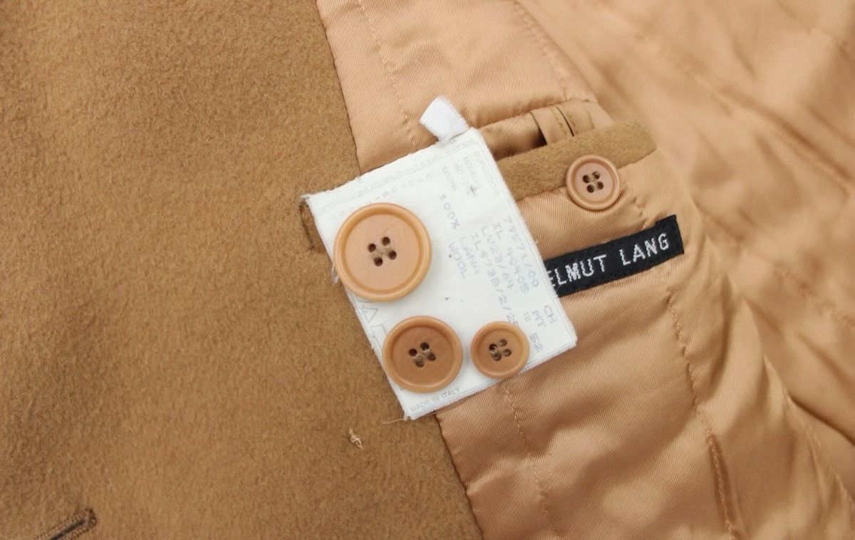 Helmut Lang HELMUT LANG Camel Wool ARCHIVE Long Double Breasted Coat 52 Size US L / EU 52-54 / 3 - 9 Thumbnail