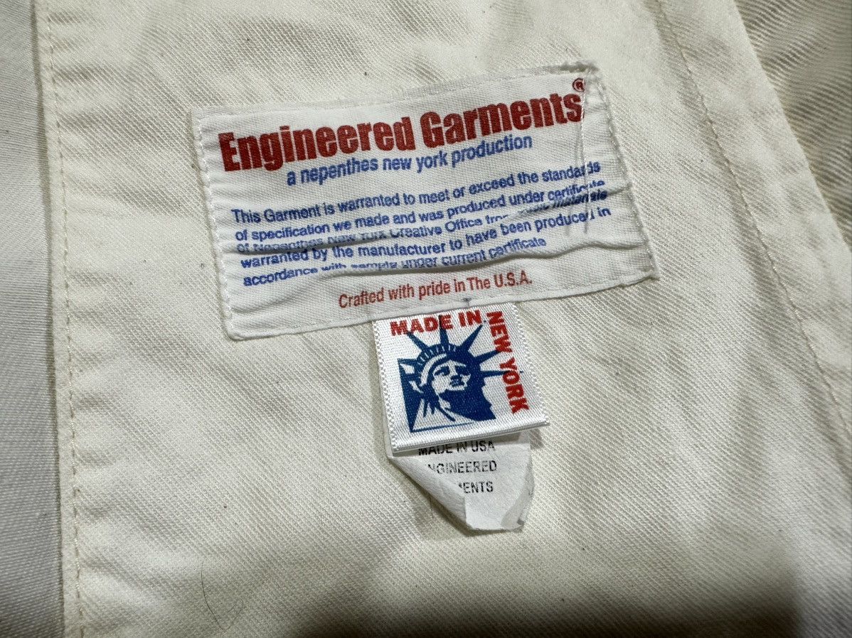 Engineered Garments × Needles × Nepenthes 🔥Vintage Engineered Garments White Denim Trucker Jacket Size US S / EU 44-46 / 1 - 9 Thumbnail