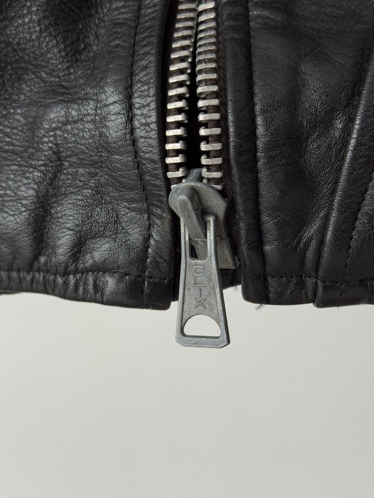 Vintage 1960s Vintage British ‘Clix’ Zipper Biker Leather Jacket Size US L / EU 52-54 / 3 - 10 Thumbnail