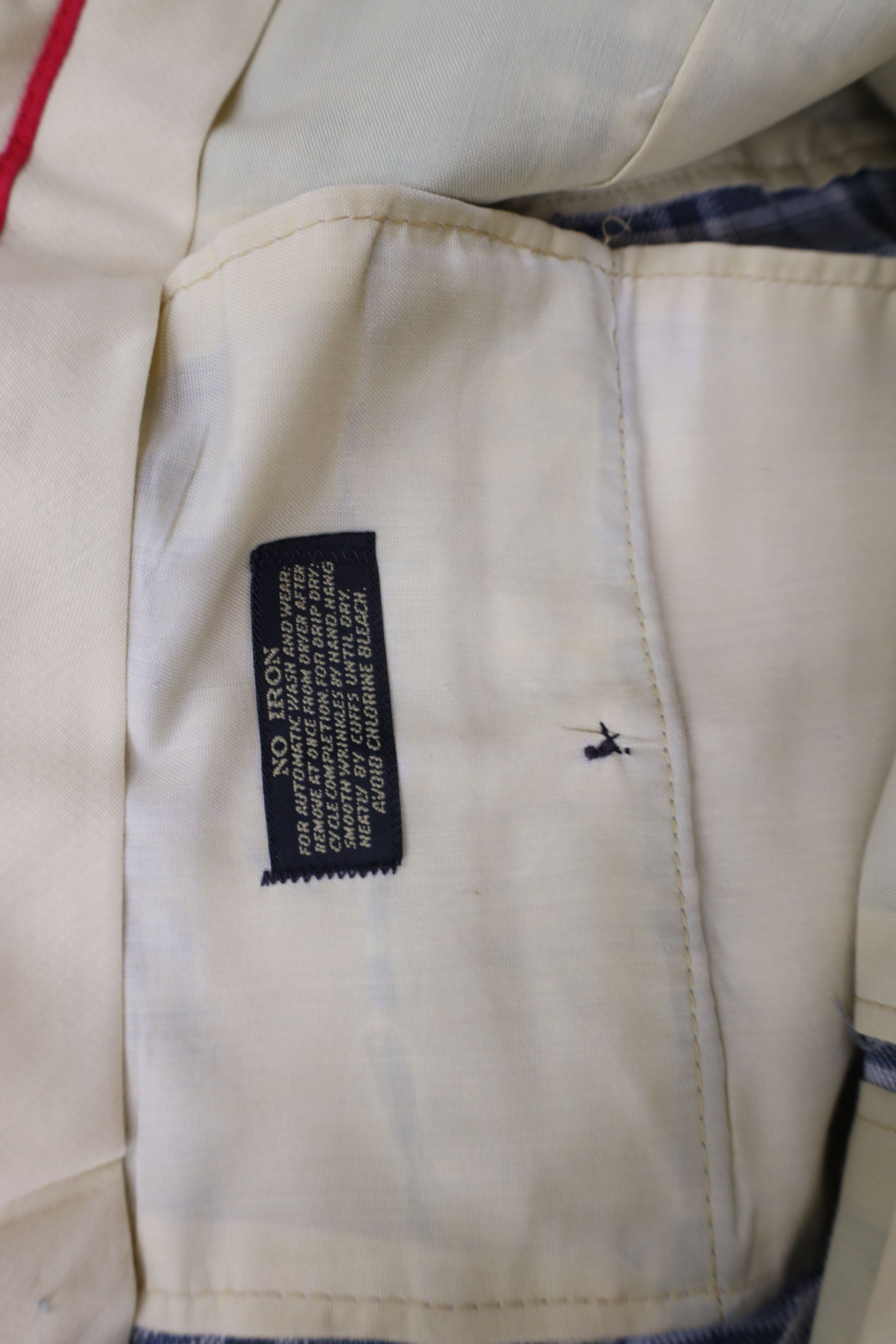 Vintage Vintage 70s Streetwear Bell Bottoms Chino Pants Plaid USA Size US 34 / EU 50 - 2 Thumbnail