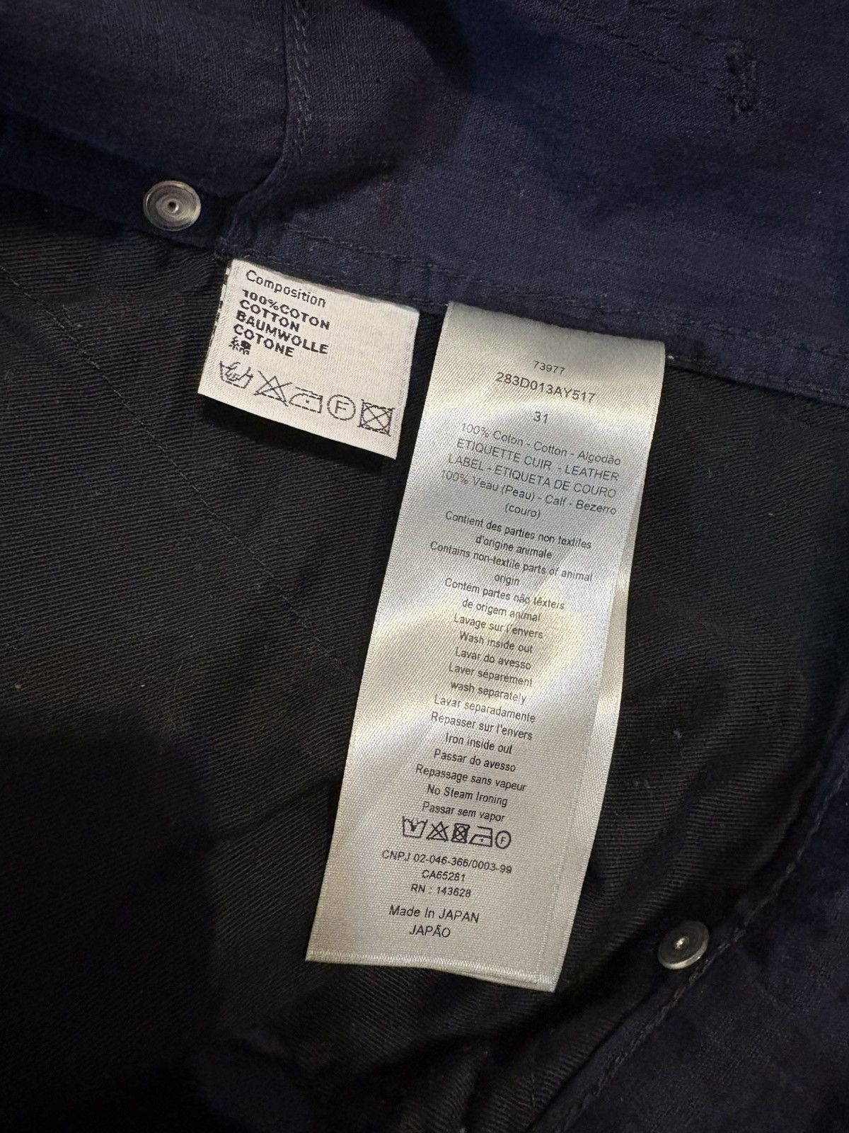 Dior Dior Oblique Denim Shorts Size US 31 - 8 Thumbnail
