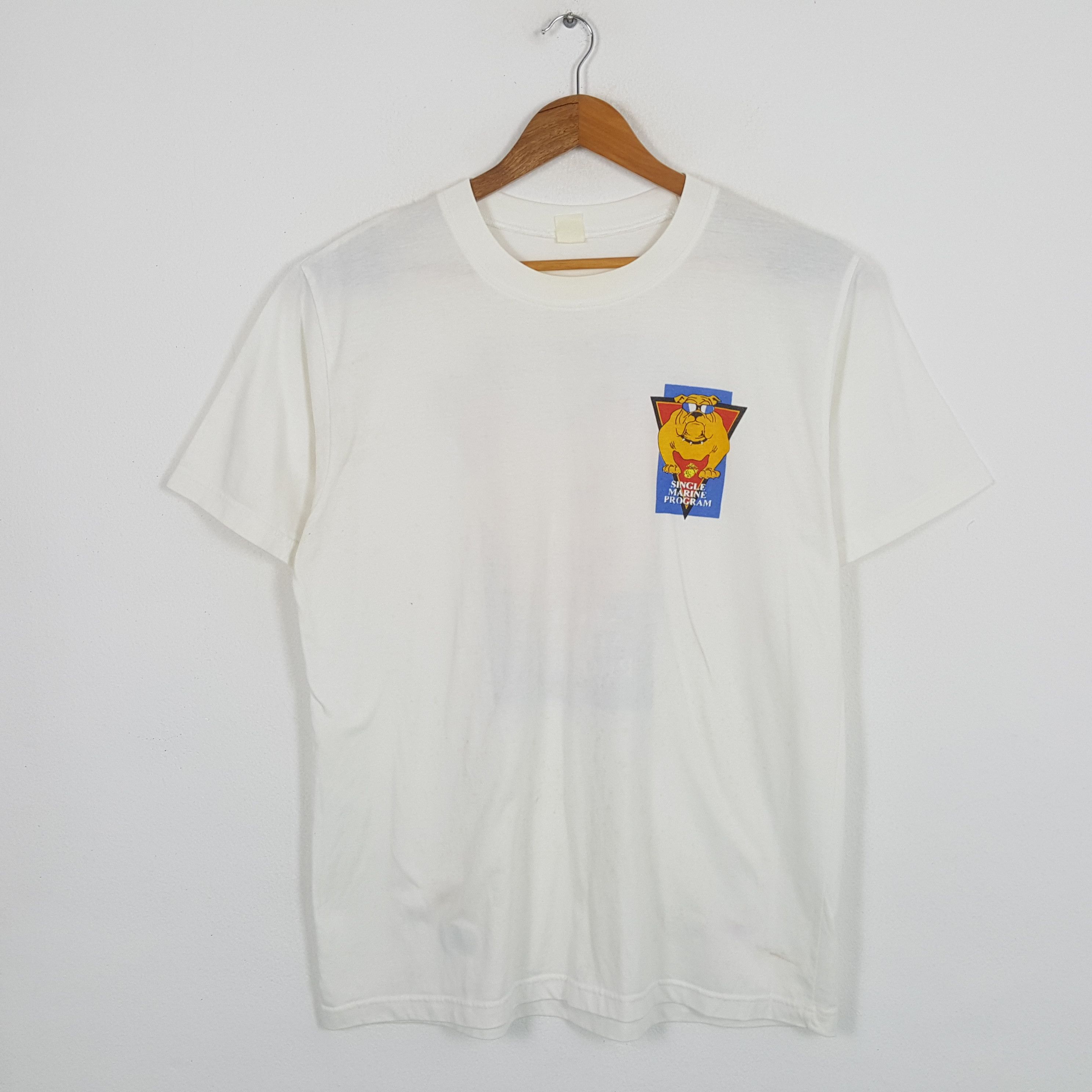Vintage Vintage SINGLE MARINE PROGRAM Promotion T-Shirts Size US XL / EU 56 / 4 - 3 Thumbnail