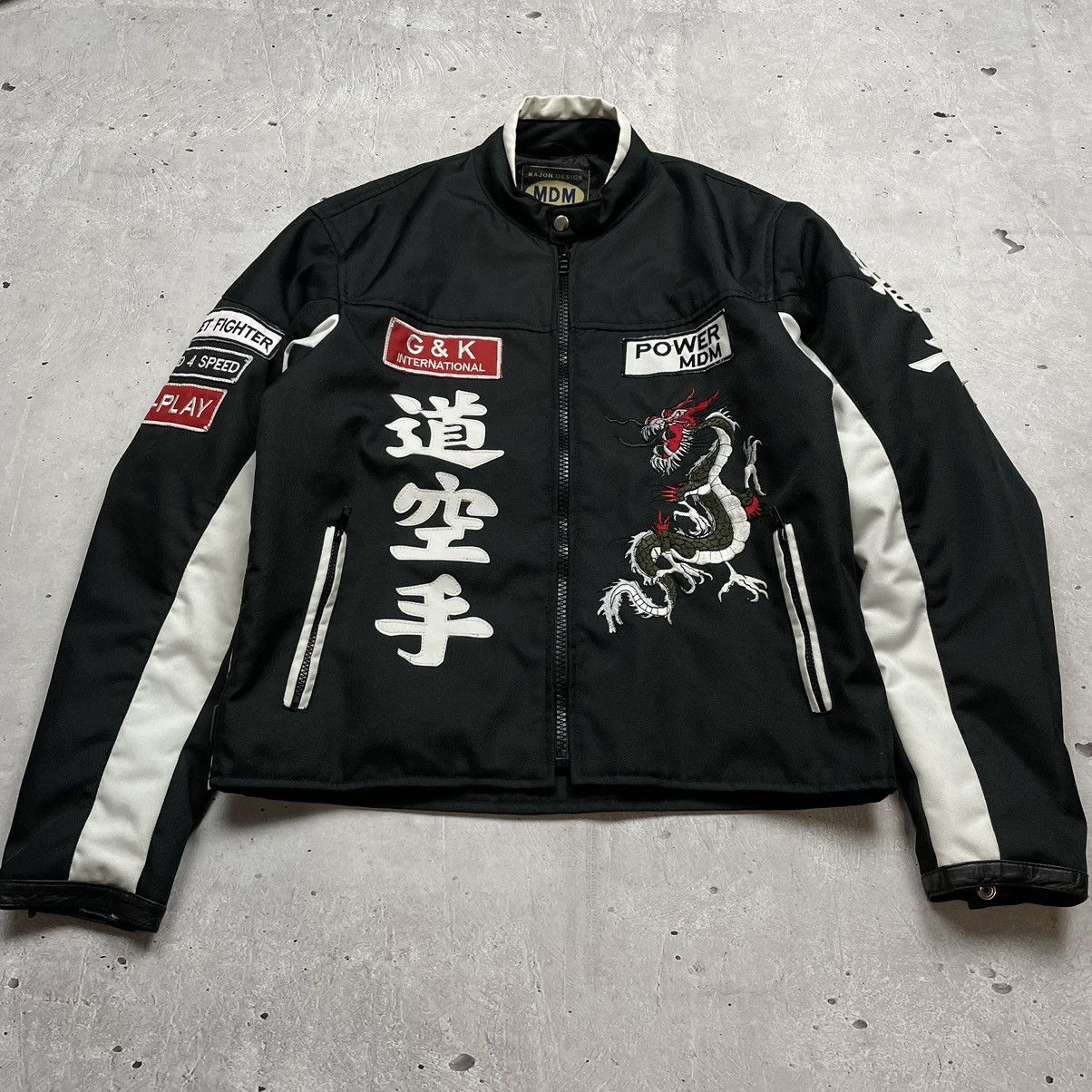 Japanese Brand × Vintage Vintage MDM Moto Jacket Racing Japanese Style Red Dragon Size US L / EU 52-54 / 3 - 4 Thumbnail