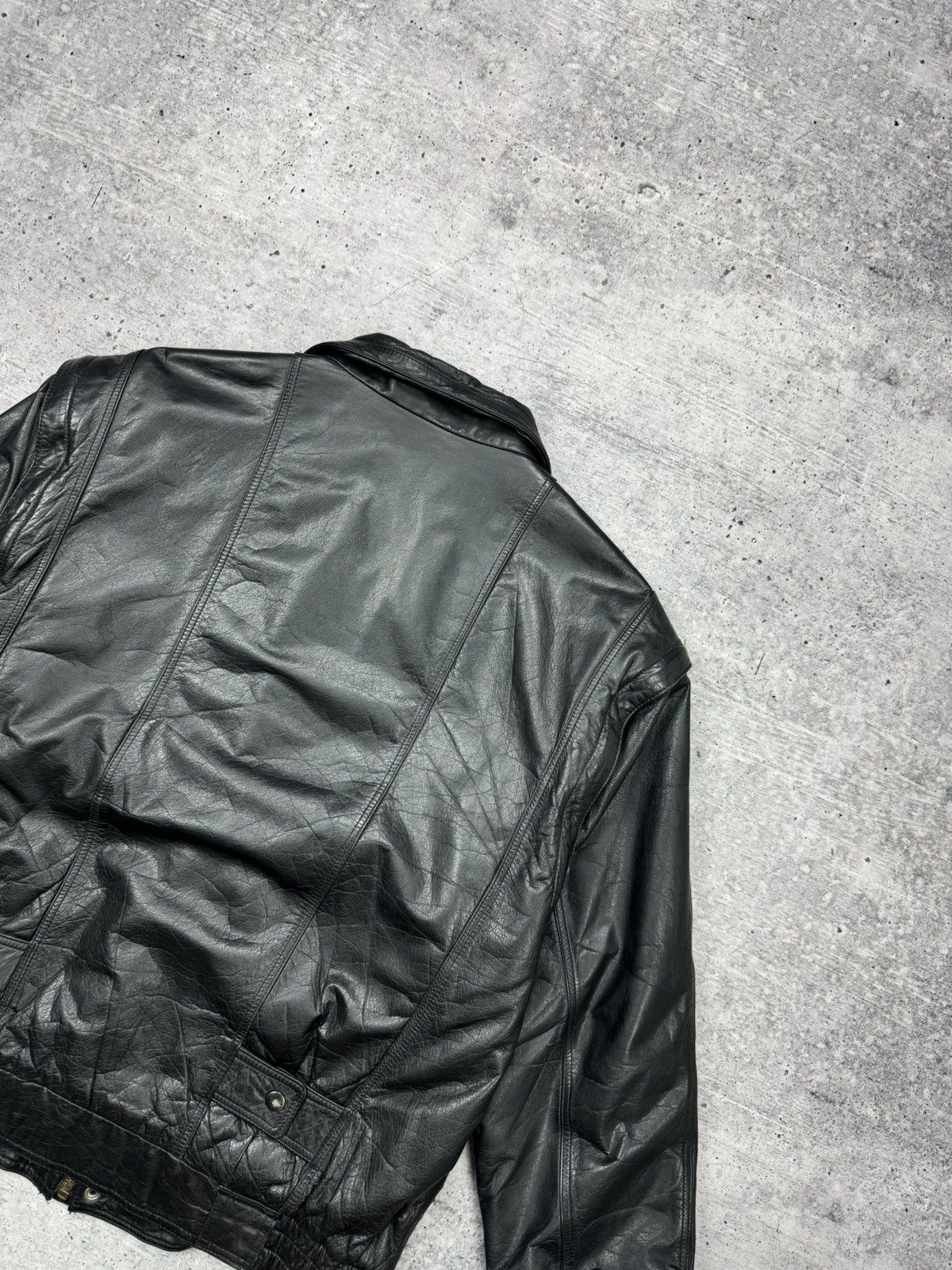 Genuine Leather Vintage Aviator Top Gun Genuine Leather Bomber Jacket - Vest Size US M / EU 48-50 / 2 - 21 Thumbnail