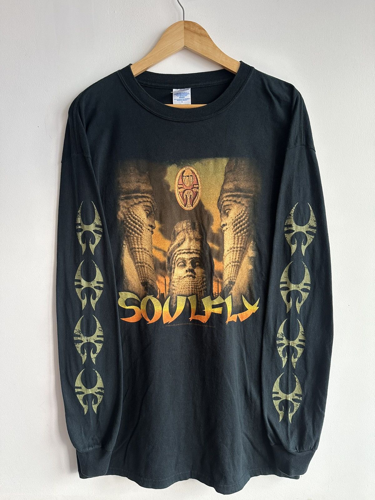 Band Tees × Vintage Vintage 2006 Soulfly Summer Tour Long Sleeve Hit USA RARE Size US L / EU 52-54 / 3 - 1 Thumbnail