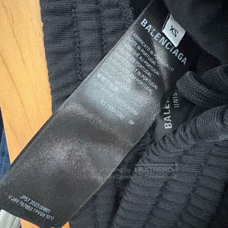 Balenciaga Balenciaga size XS Ski series double-ring logo frayed casu Size US 27 - 4 Thumbnail