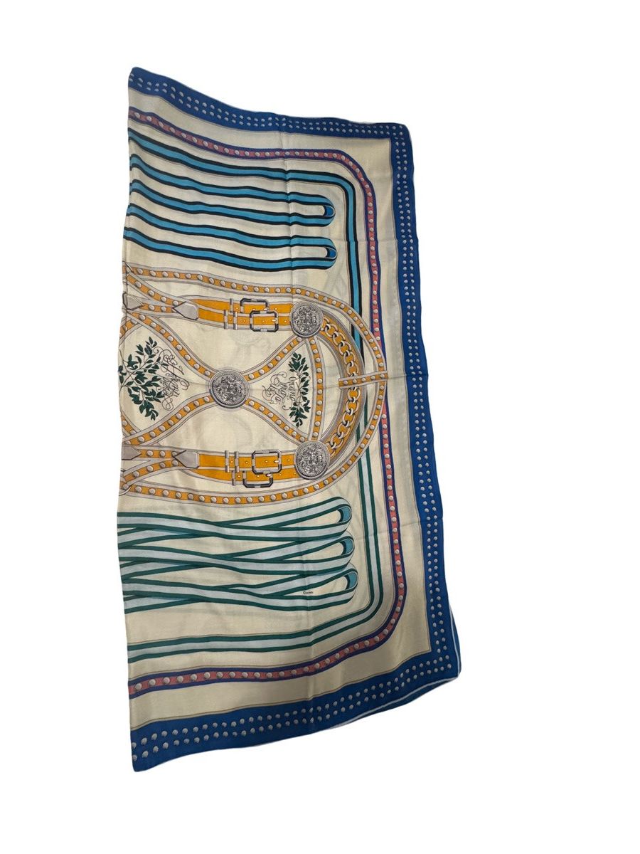 Hermes HERMES Cashmere Silk Shawl Scarf 140cm GRAND TRALALA $1600 Size ONE SIZE - 2 Thumbnail