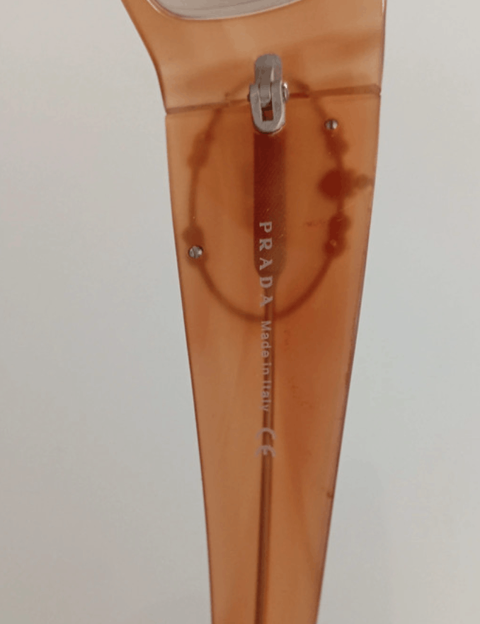 Prada PRADA Sunglasses SPR 10H Mask Flame Star Wrap Shield Size ONE SIZE - 6 Thumbnail
