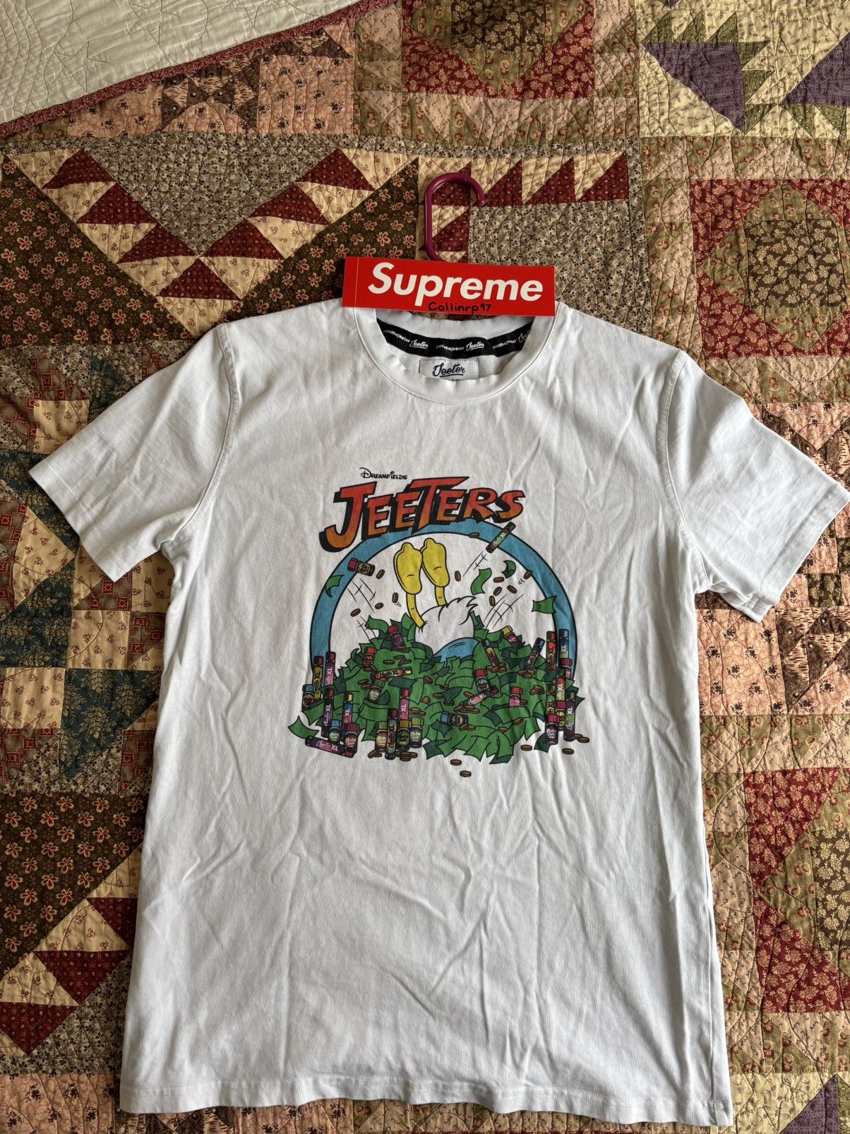 Disney Rare Jeeters x Disney Parody Tee – Duck Dive Money Pit White Size US M / EU 48-50 / 2 - 1 Thumbnail