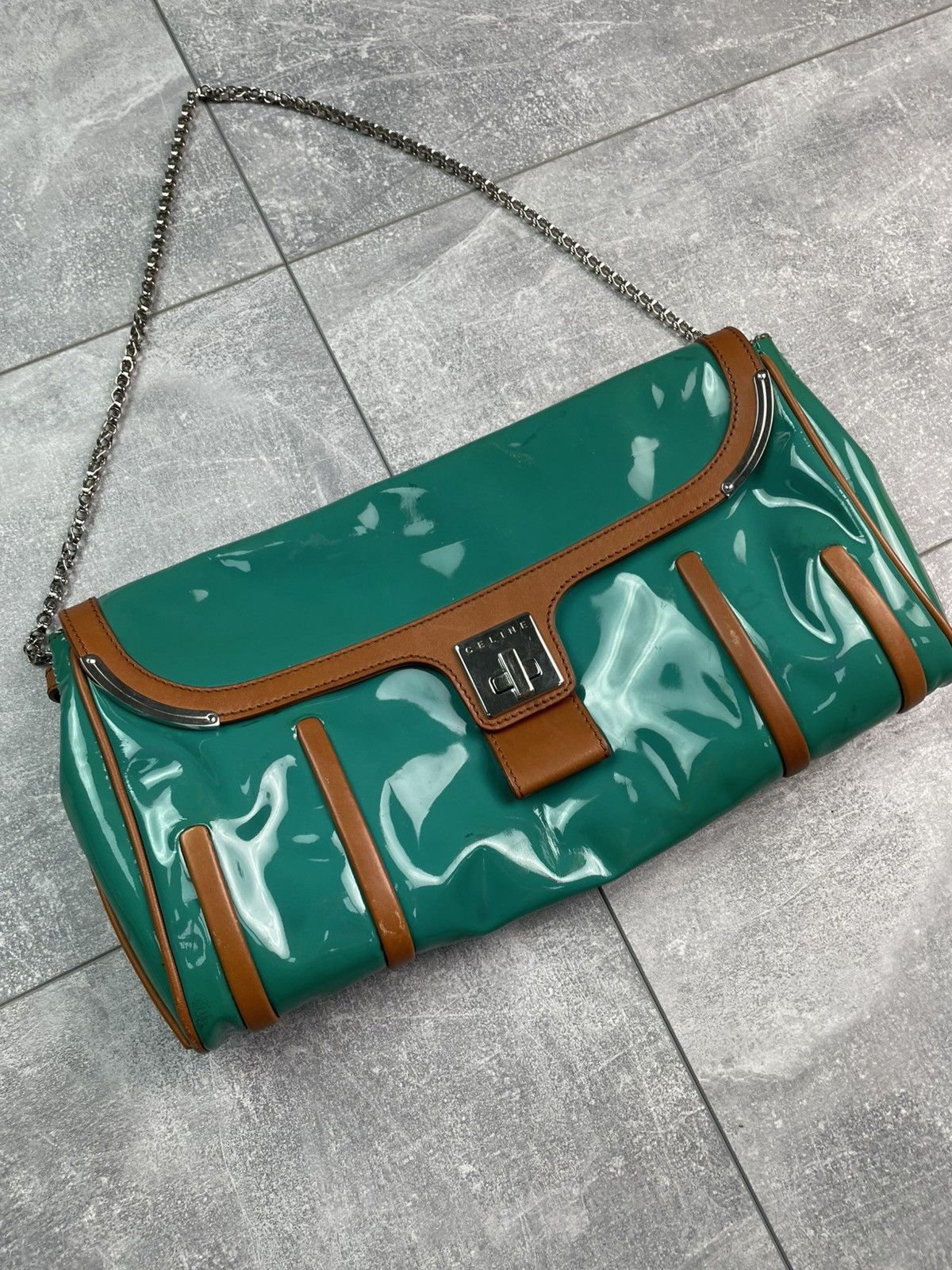 Celine Celine Clutch Patent Leather Bag Size ONE SIZE - 3 Thumbnail