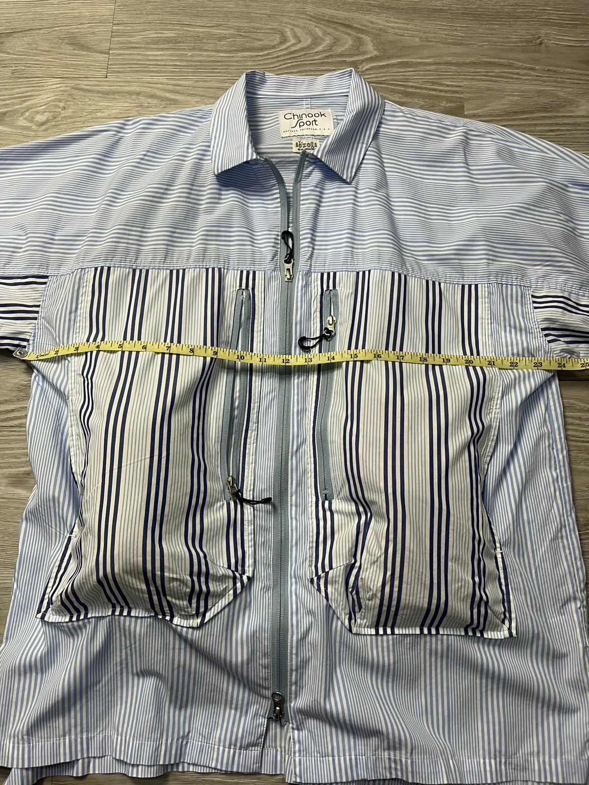 Japanese Brand Aozora blue heaven Big Pocket junya Watanabe Style overshirt Size US XL / EU 56 / 4 - 10 Thumbnail