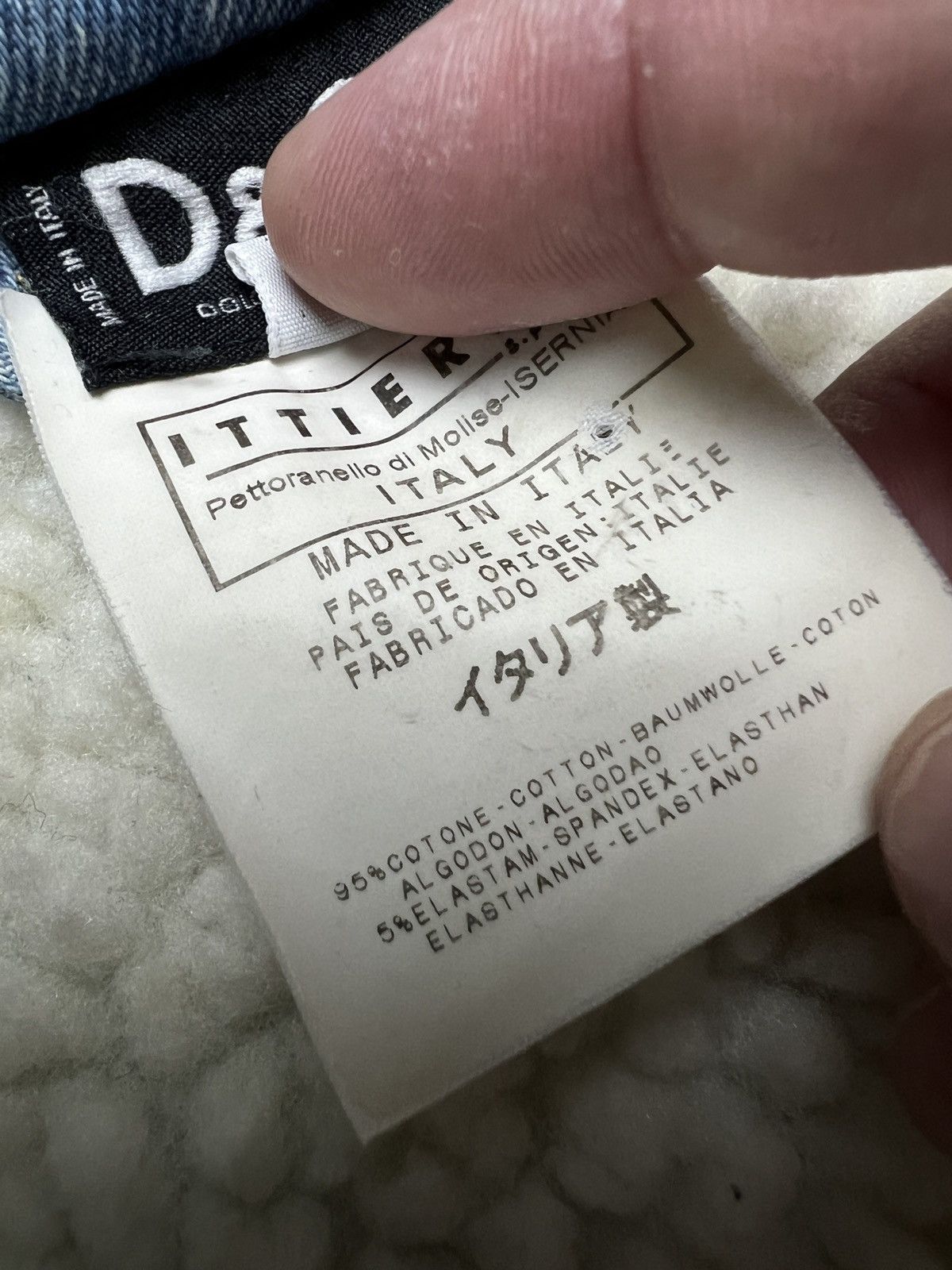 Dolce & Gabbana Vintage Dolce & Gabbana Zip-Up Sherpa Archive Denim Jacket Size US M / EU 48-50 / 2 - 15 Thumbnail