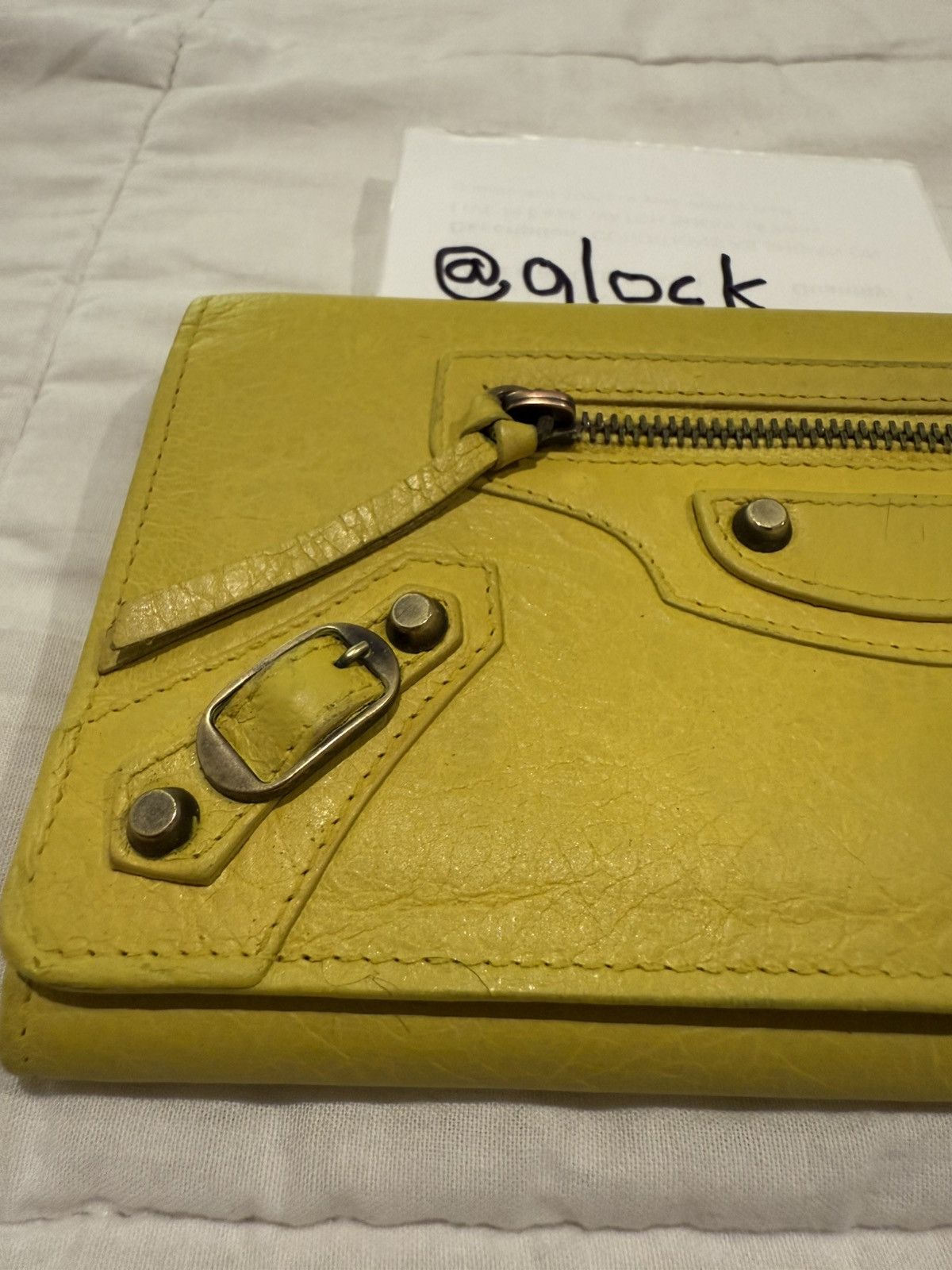 Balenciaga Balenciaga Le City Money Long Wallet Yellow Size ONE SIZE - 6 Thumbnail