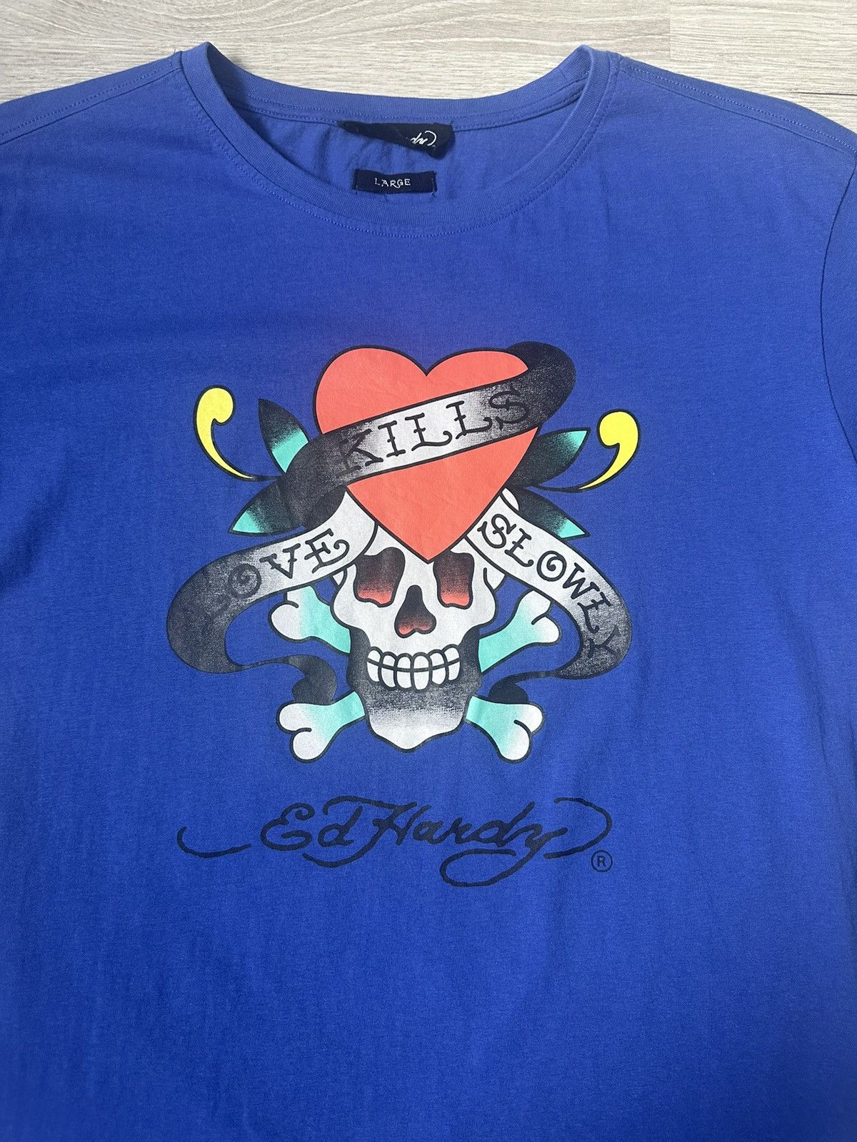 Ed Hardy × Japanese Brand Men’s T-Shirt Ed Hardy Y2K Big Logo Size US M / EU 48-50 / 2 - 6 Thumbnail