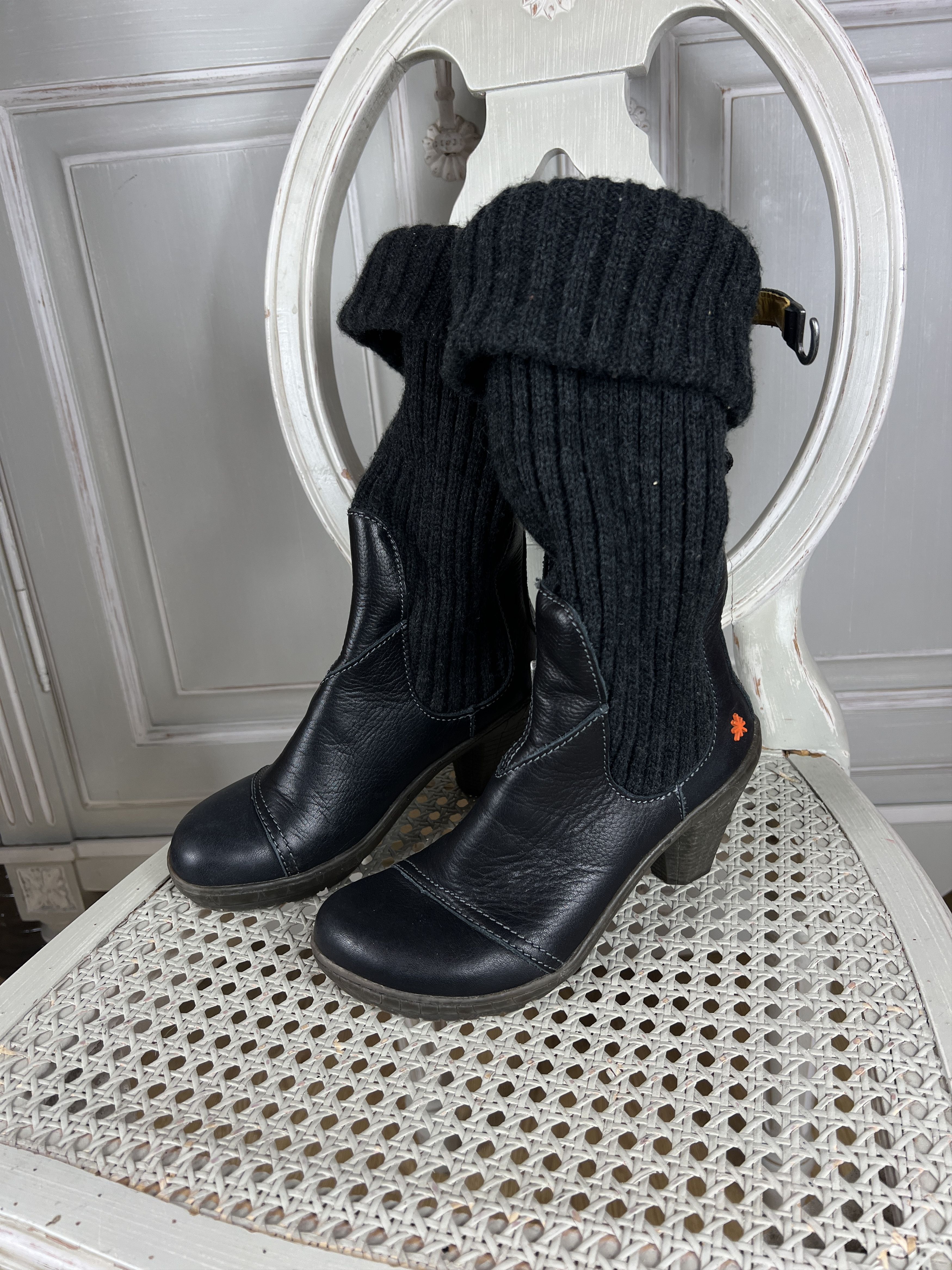 If Six Was Nine THE ART COMAPANY BOOTS WOOL LEATHER Size US 6 / IT 36 - 3 Thumbnail