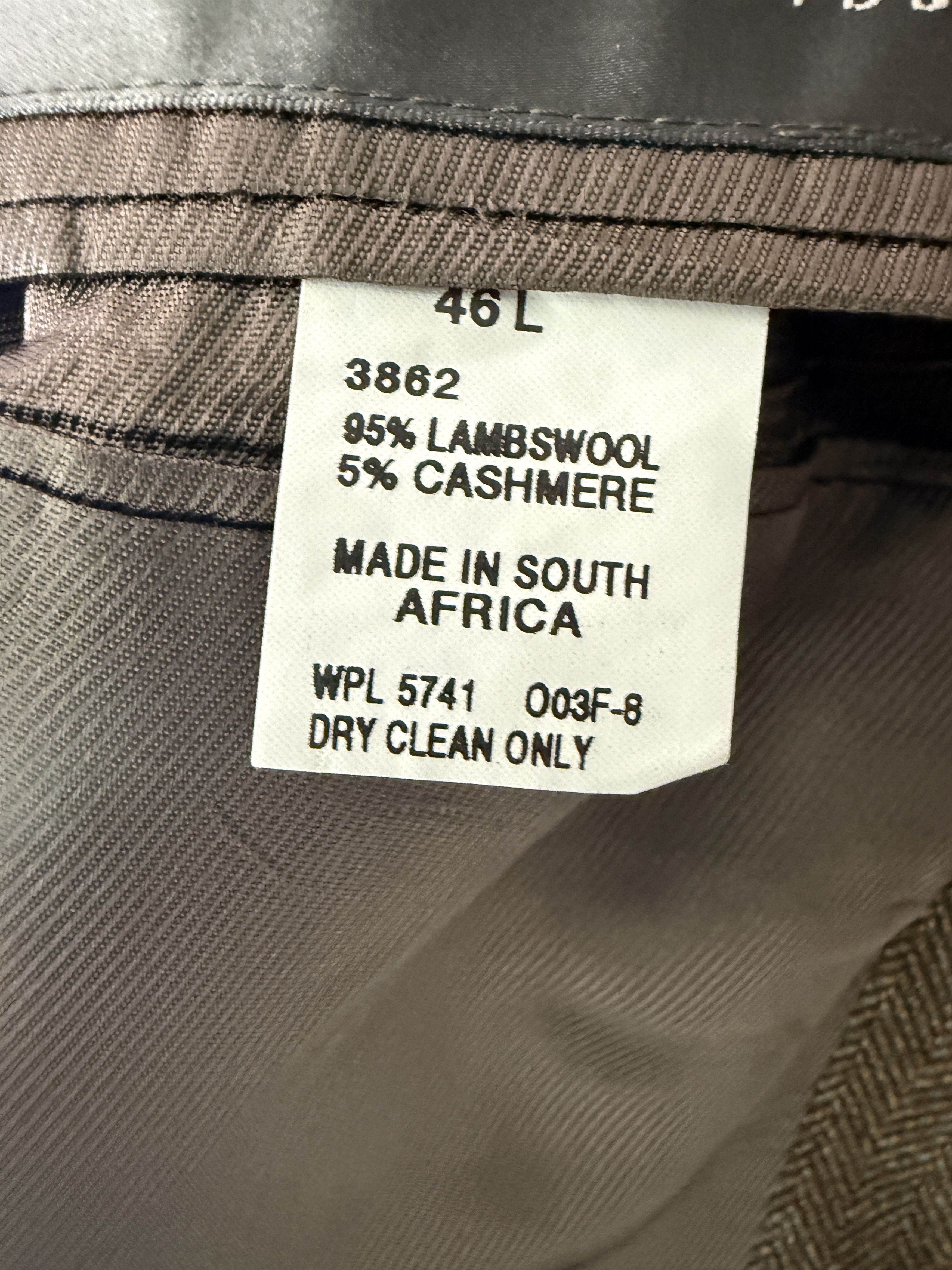 Oscar De La Renta Oscar de la Renta Lambswool Cashmere Herringbone Blazer 46L Size 46L - 4 Thumbnail