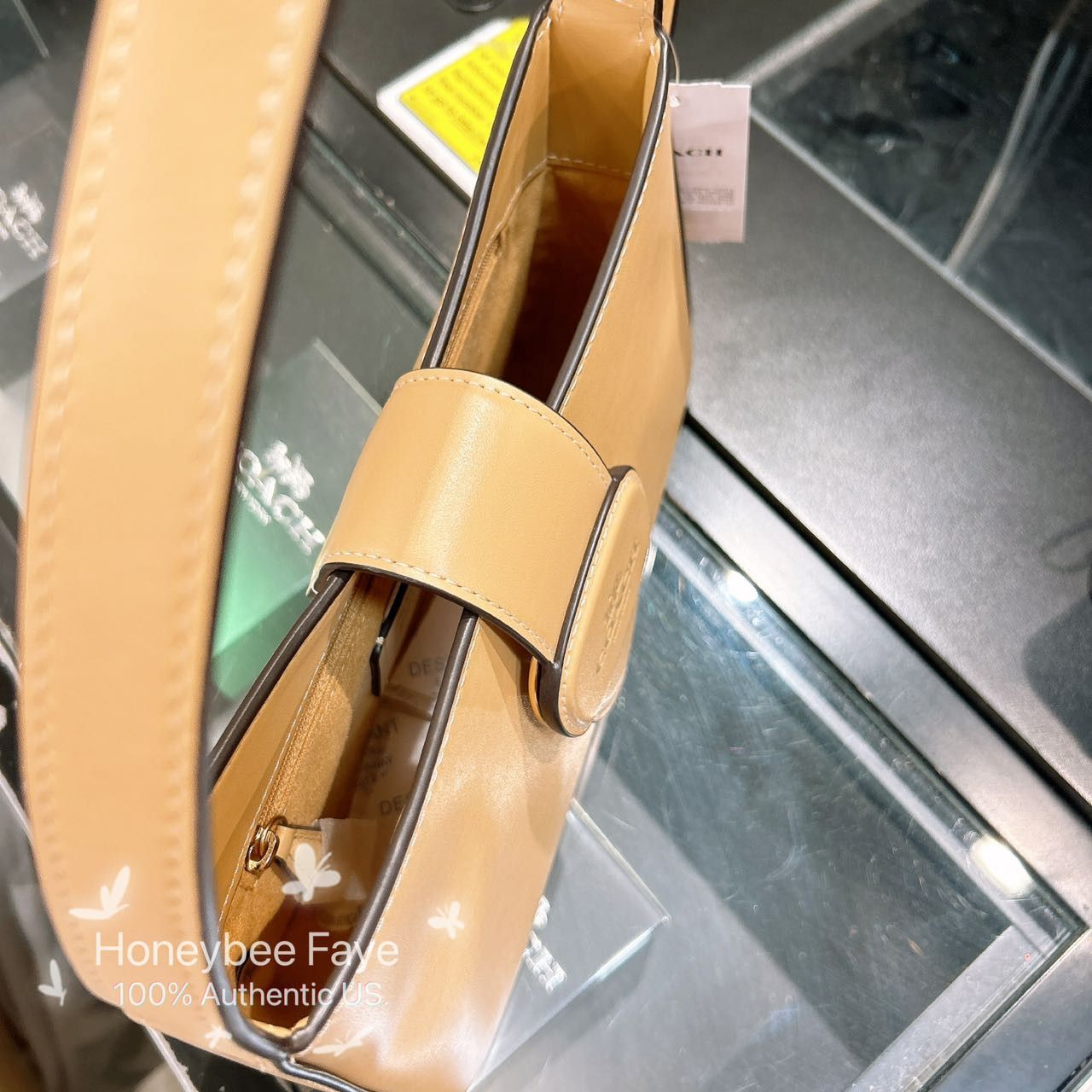 Coach Eliza Shoulder Bag With Leather Covered Closure CT853 Size ONE SIZE - 5 Thumbnail