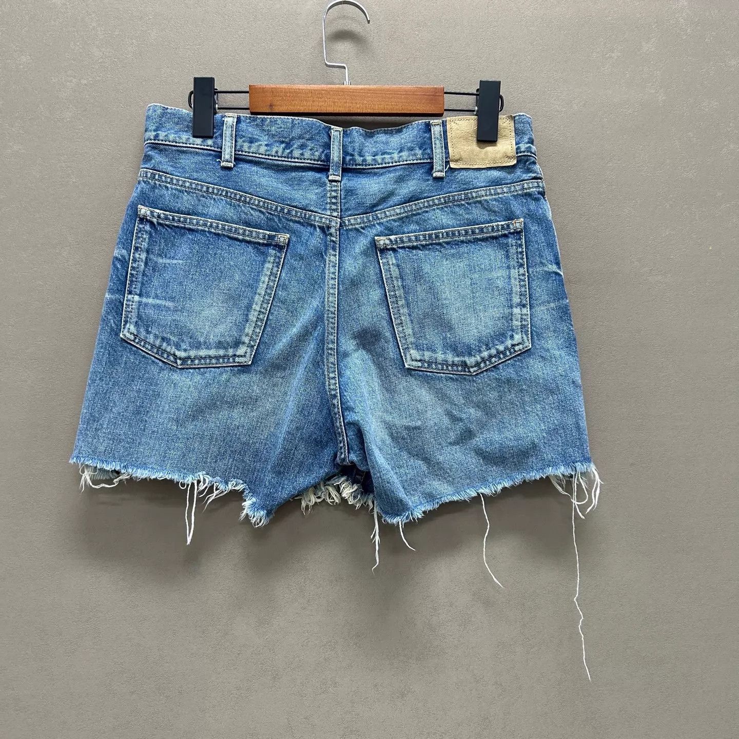 Celine Celine 99 New Embroidered Logo Denim Shorts 26 Size 26" / US 2 / IT 38 - 2 Thumbnail