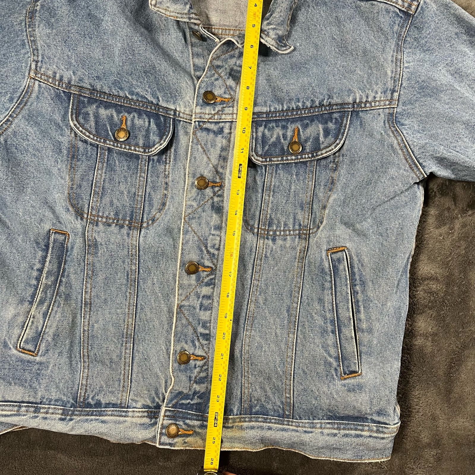 Wrangler Vintage Wrangler Rugged Wear Denim Thrashed Washed Jacket Size US L / EU 52-54 / 3 - 6 Thumbnail