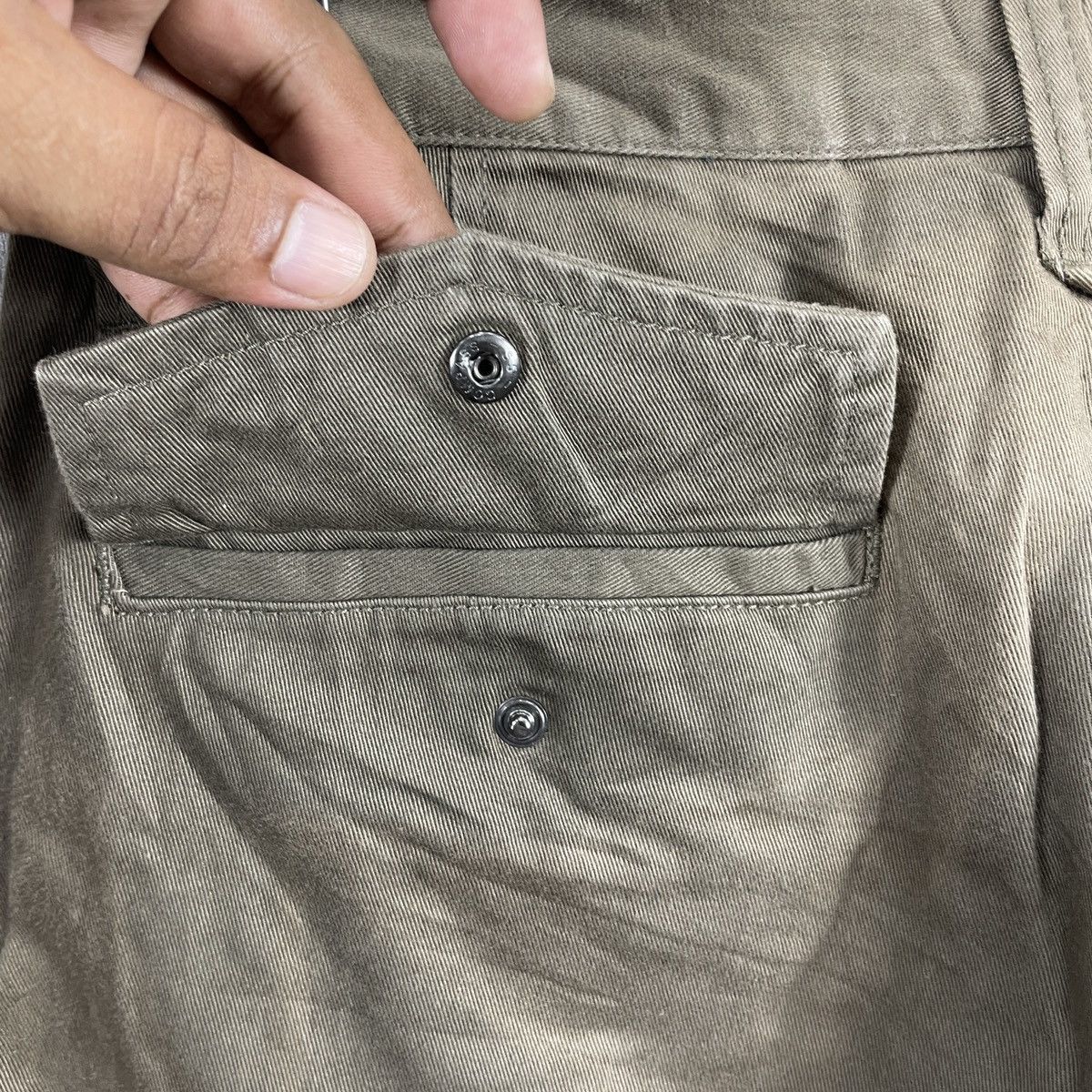Japanese Brand × Vintage Vintage Dominate Handcrafted Jeans Faded Cargo Pants Size US 31 - 7 Thumbnail