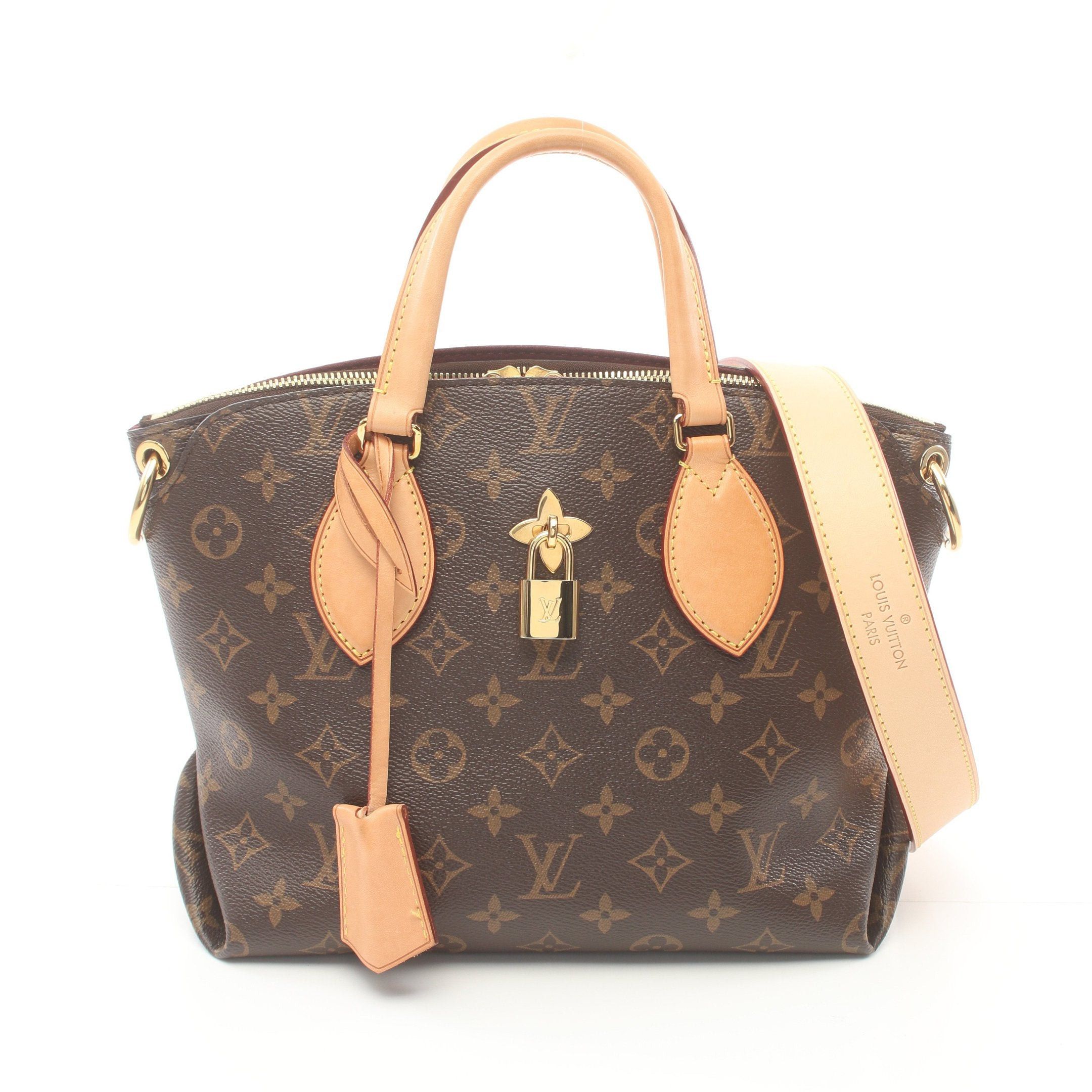 Louis Vuitton Louis Vuitton Flower Zipped Tote Pm Monogram Handbag Bag Leather Brown Size ONE SIZE - 1 Thumbnail
