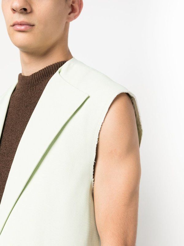 Jil Sander o1y0626 Vest in Light Green Size US M / EU 48-50 / 2 - 4 Thumbnail