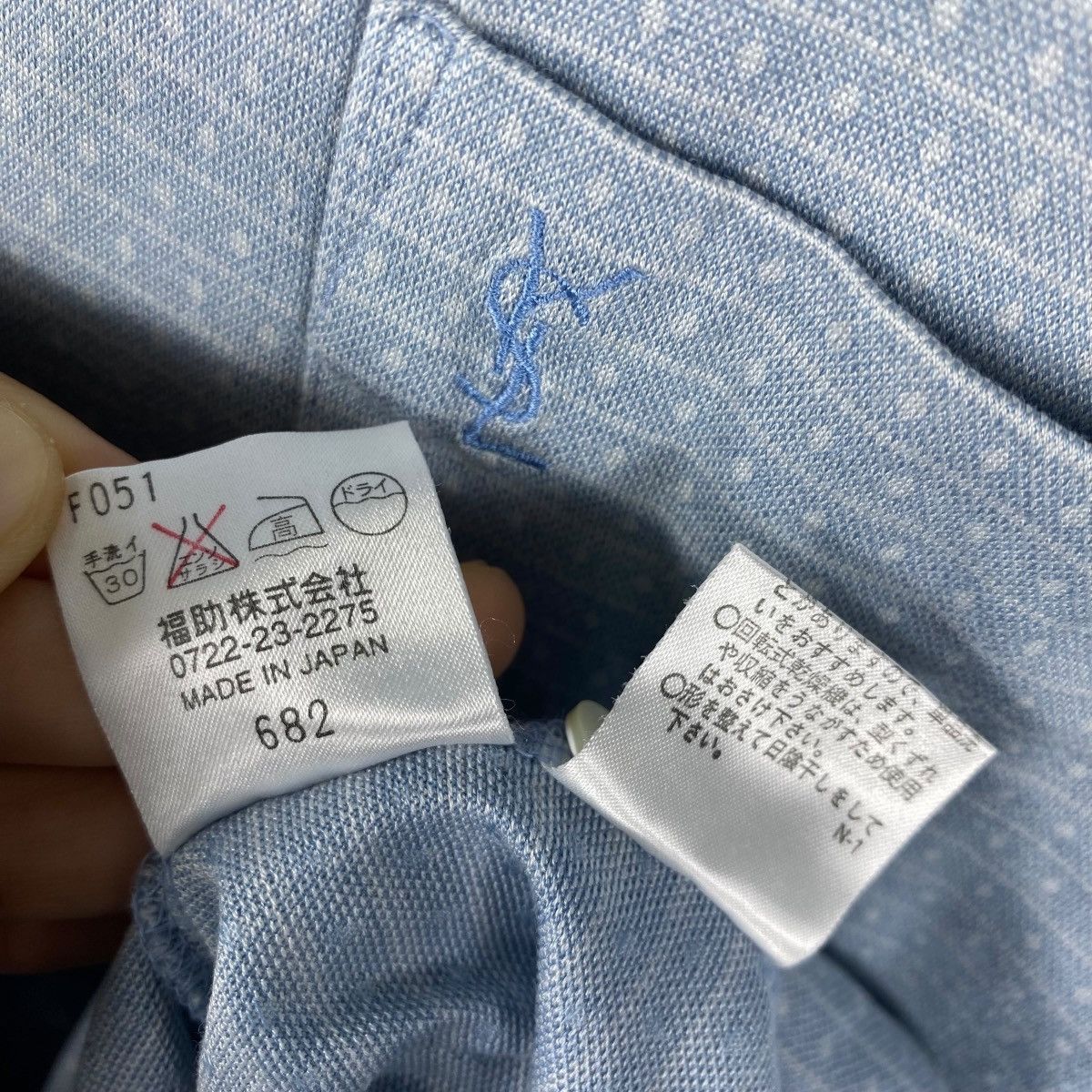 Vintage × Yves Saint Laurent Vintage 90's YVES SAINT LAURENT Pocket Polo Shirt Free Size Size US M / EU 48-50 / 2 - 7 Thumbnail