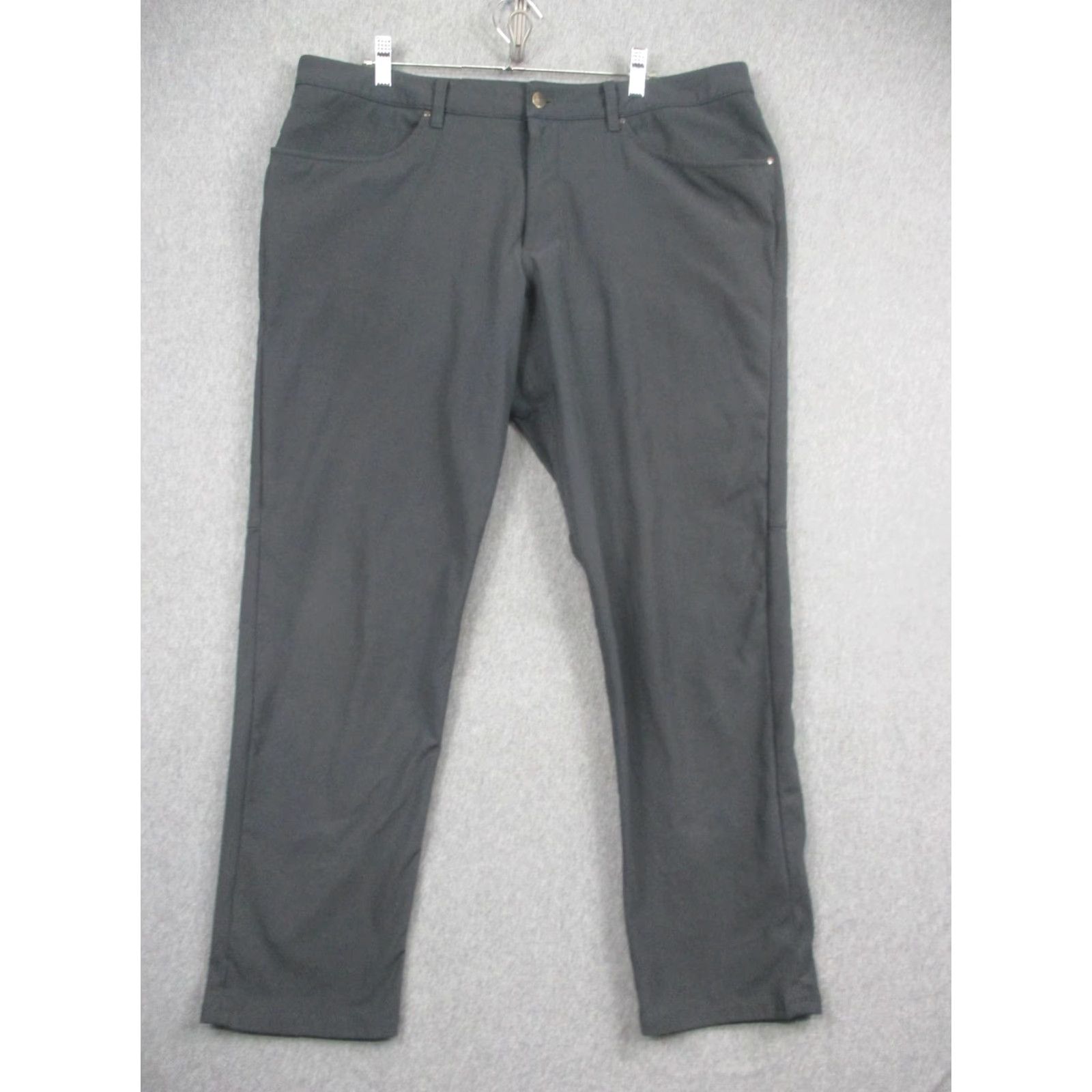 Lululemon Lululemon Pants Mens 38 Gray 5-Pocket Chino Flat Front Casual Golf Travel Straight Pant Mens Size US 38 / EU 54 - 2 Thumbnail