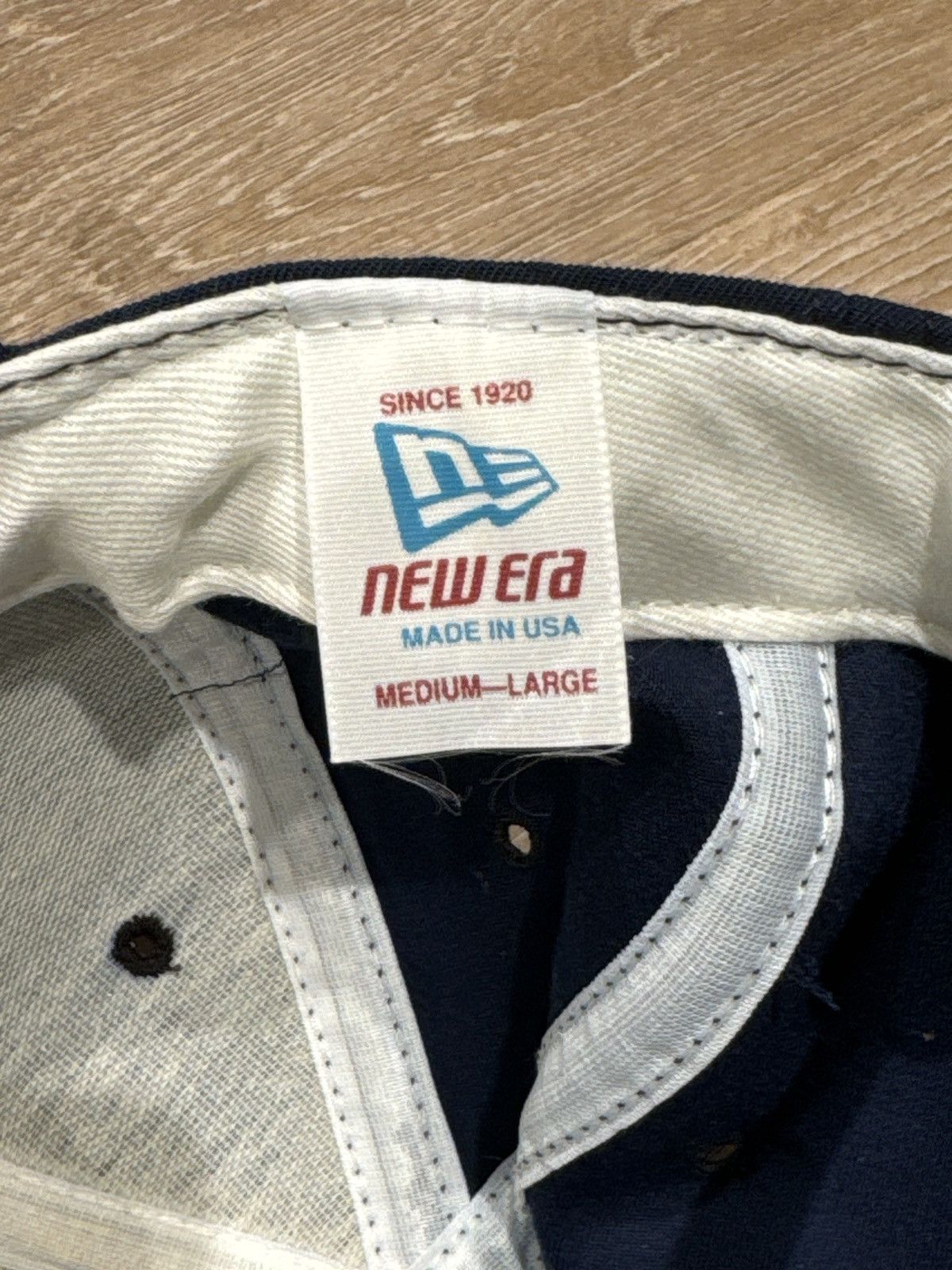 New Era Apple New Era Vintage Navy Snapback Hat 1997 Size ONE SIZE - 5 Thumbnail