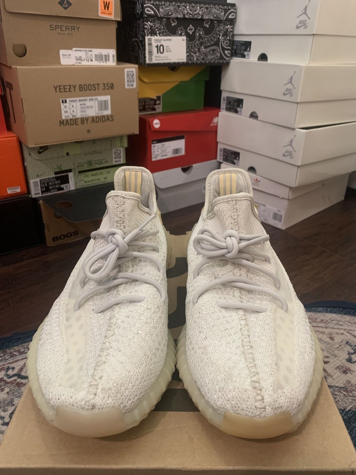 Adidas 2021 Adidas Yeezy Boost 350 V2 Light Size US 12.5 / EU 45-46 - 2 Thumbnail