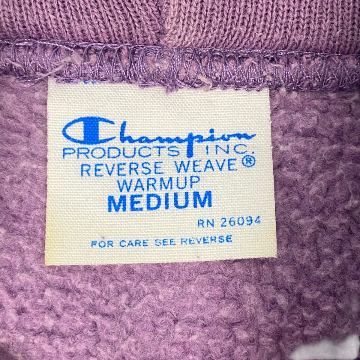 Vintage Vintage Champion Hoodie Sweater Sun Faded Maroon Embroidery Size US M / EU 48-50 / 2 - 7 Thumbnail