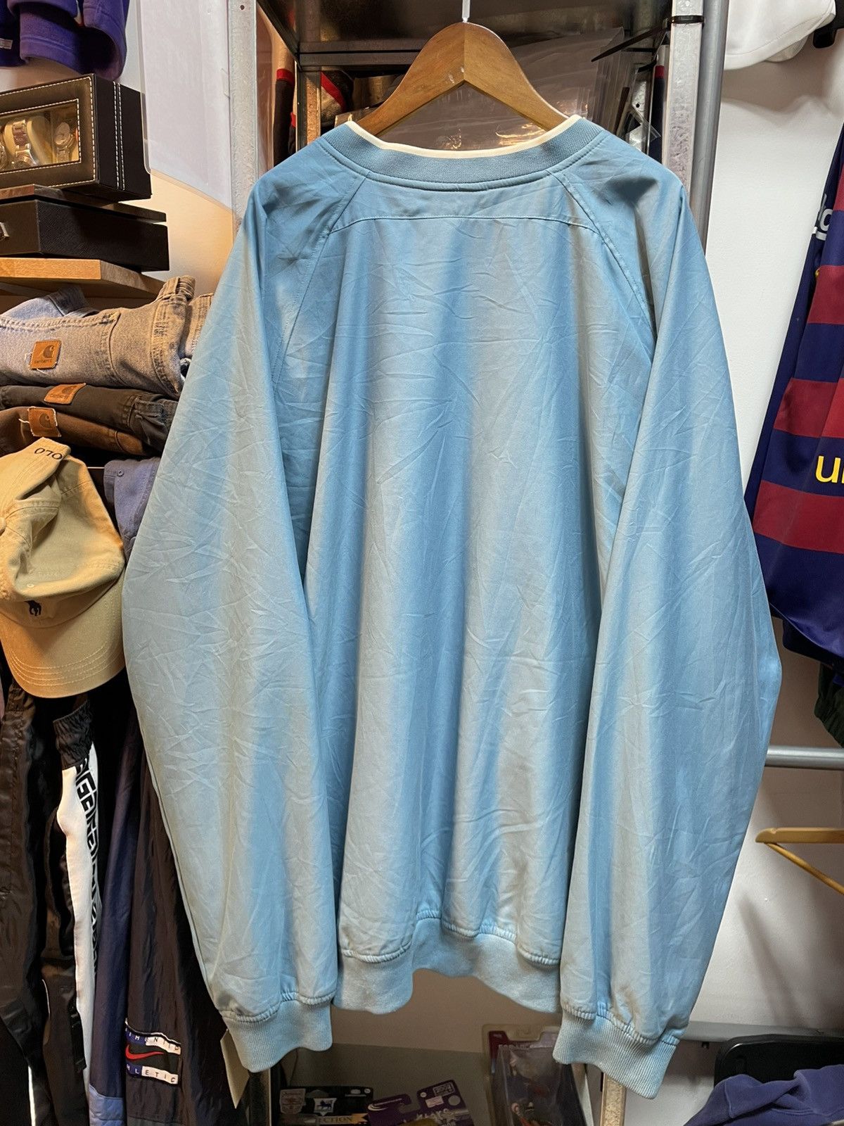 Nike Vintage Nike Big Logo V-Neck Windbreaker Size US XL / EU 56 / 4 - 6 Thumbnail