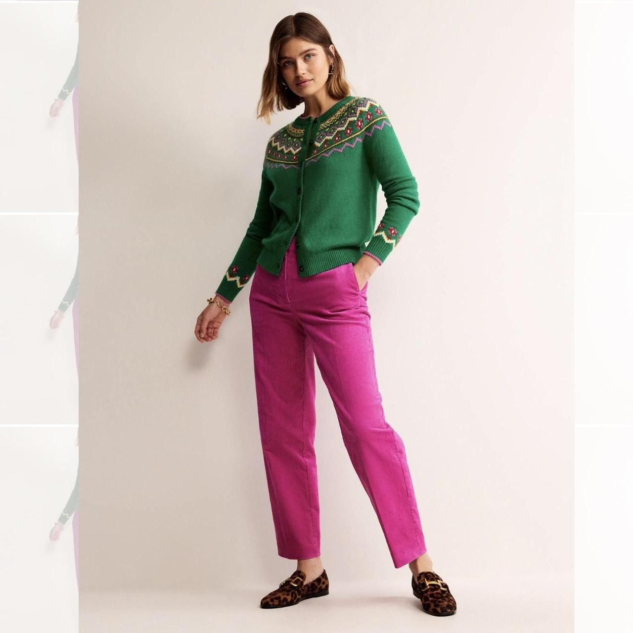 Boden Boden Kew Velvet Pants Vibrant Pink Corduroy Size 6 NWOT Size 28" / US 6 / IT 42 - 1 Thumbnail