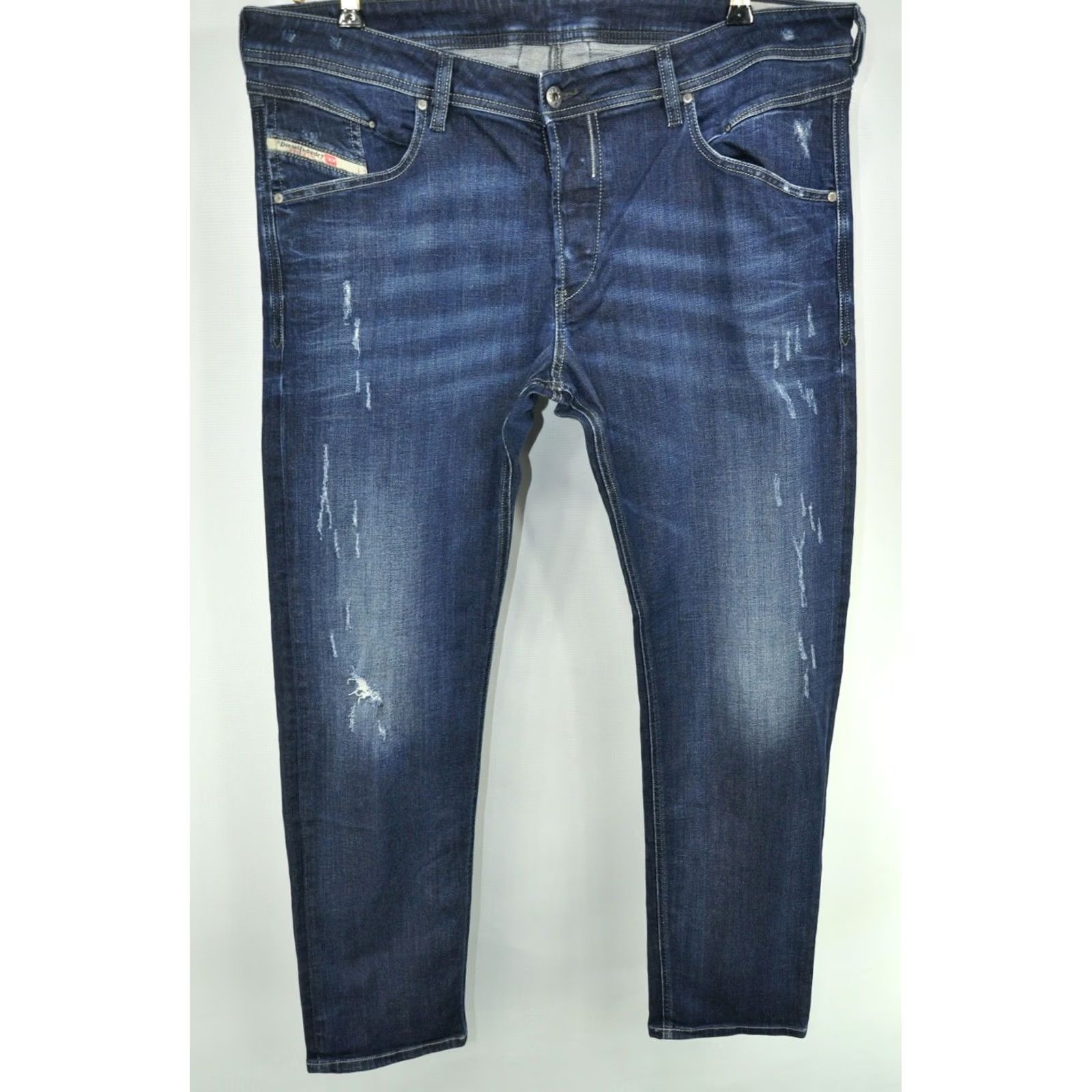 Diesel DIESEL Belther-R R844T_Stretch Regular Slim Tapered Jeans W38/L32 Men Blue 98%Cotton 2%Elastane Slim Face Denim 5-Pocket Design Size US 38 / EU 54 - 2 Thumbnail
