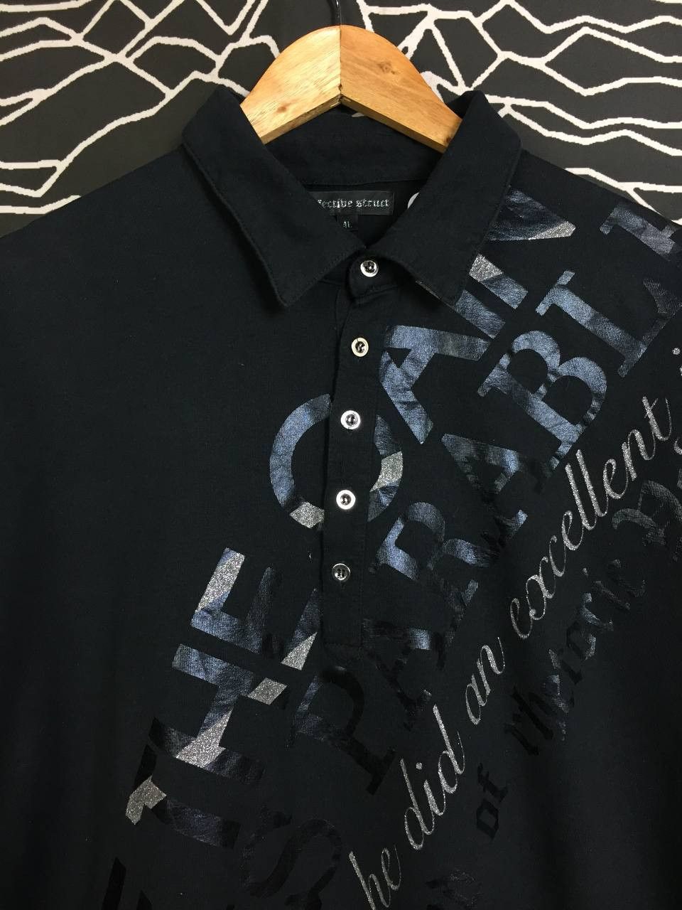 Japanese Brand × Vintage Defective Struct Age Of The Gain Famous Parable Polo Tee Size US XL / EU 56 / 4 - 3 Thumbnail