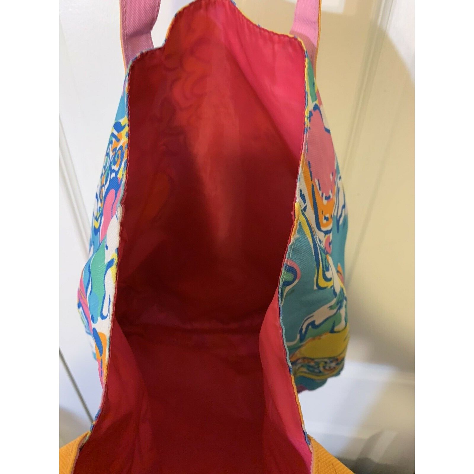Lilly Pulitzer Lilly Pulitzer For Estee Lauder Collab Floral Print Shoulder Size ONE SIZE - 8 Thumbnail